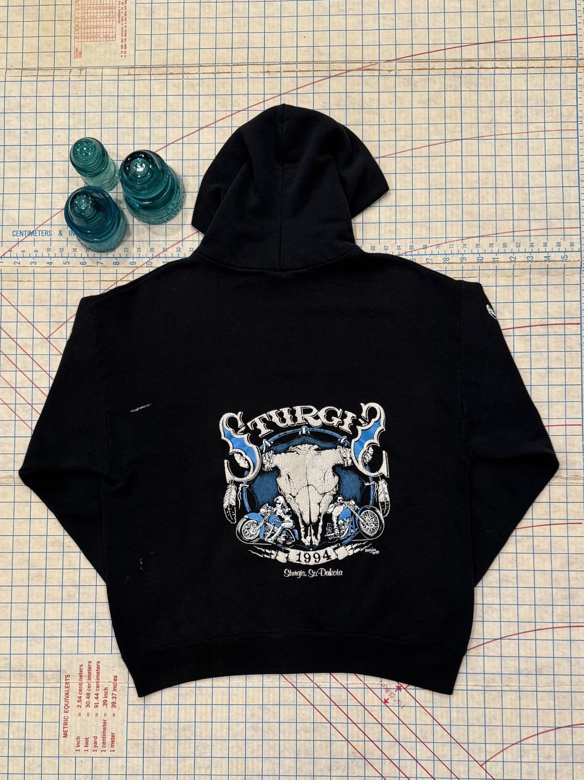 Vintage Vintage Sturgis 1994 Black Hoodie Used Condition Mens Large Size US L / EU 52-54 / 3 - 10 Thumbnail