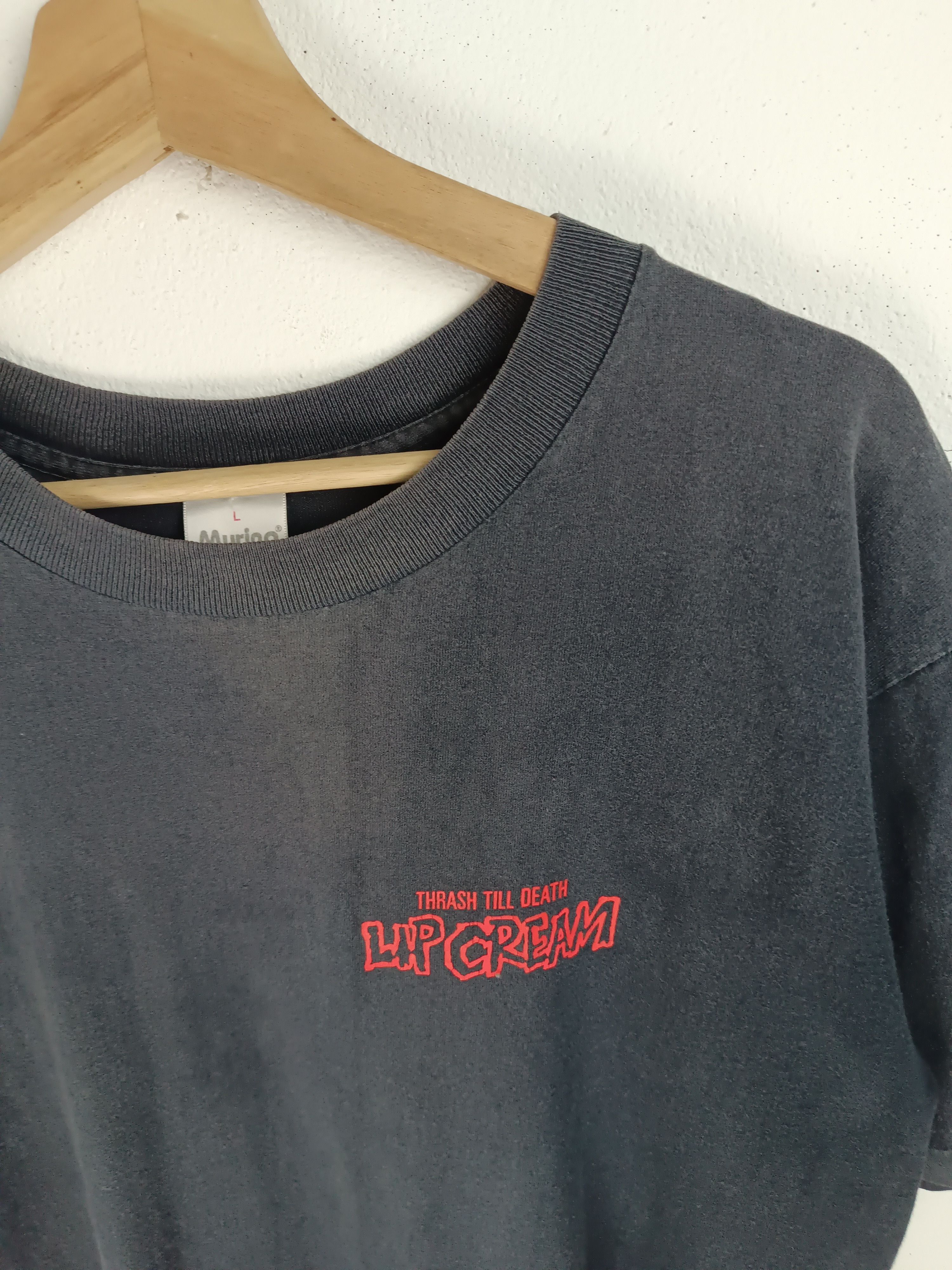 THRASHED FADED VINTAGE 90'S LIP CREAM JP THRASH HARCORE PUNK
