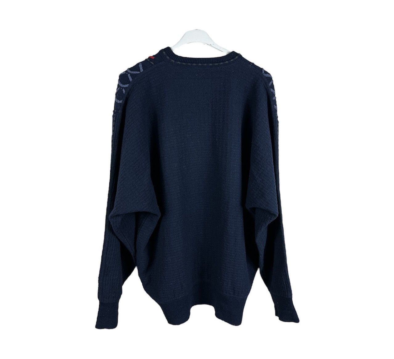 Carlo Colucci Vintage 90s Carlo Colucci scales patterned wool y2k sweater Size US L / EU 52-54 / 3 - 2 Thumbnail