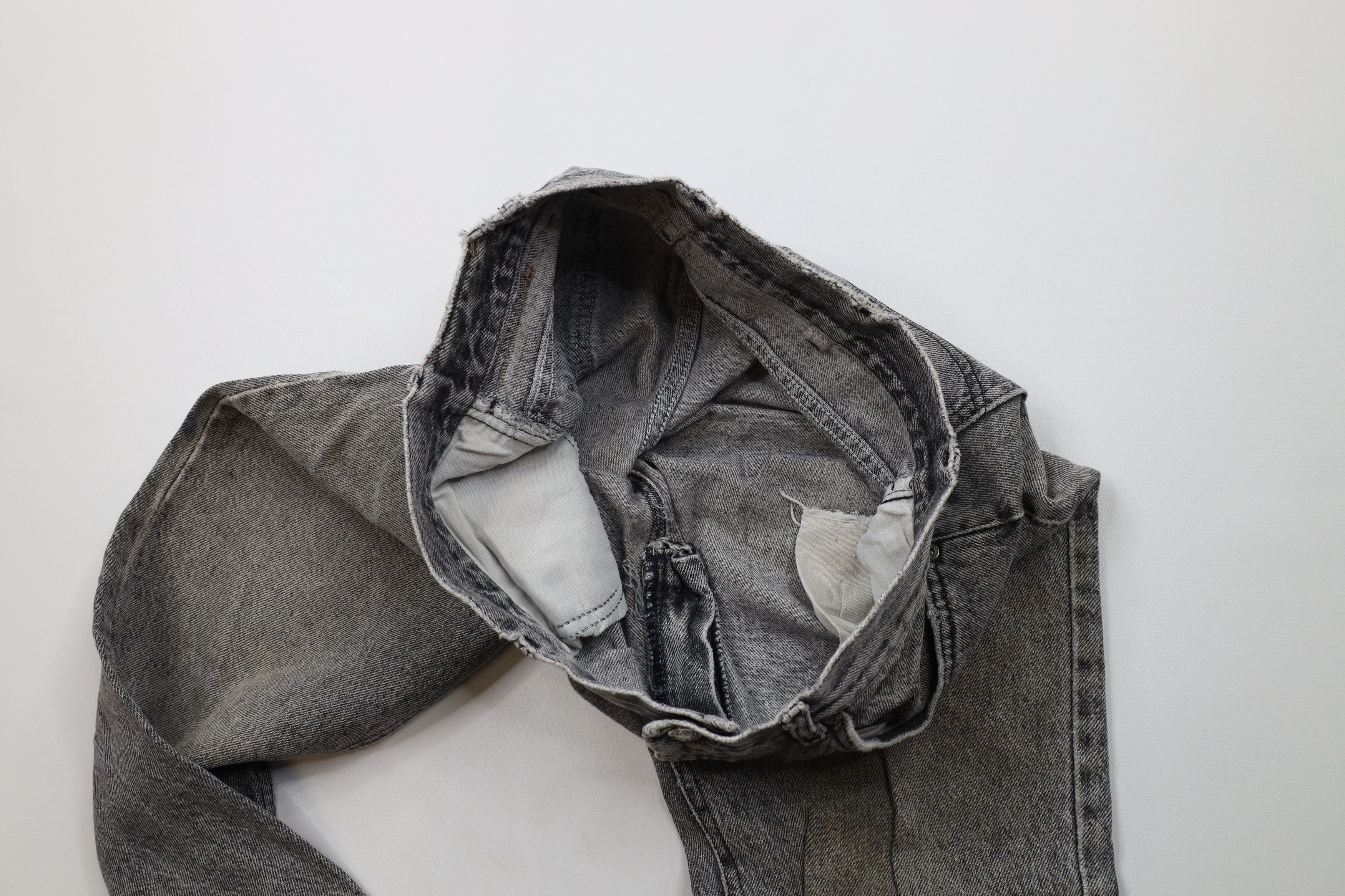 Vintage Vtg 90s Lee Acid Wash Straight Leg Denim Jeans Gray USA Size US 32 / EU 48 - 10 Thumbnail
