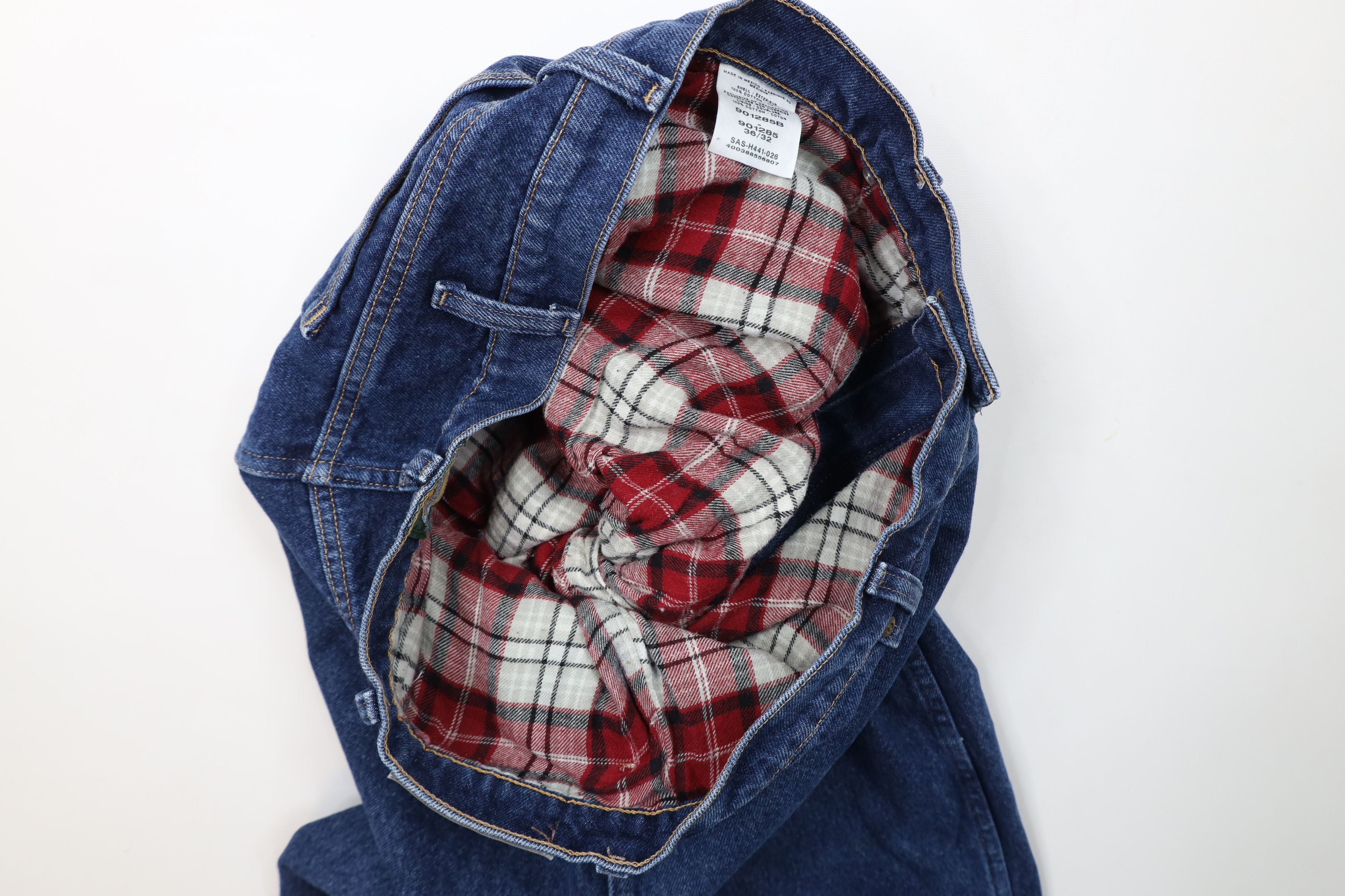 Cabelas × Vintage Vintage Cabelas Flannel Lined Straight Leg Denim Jeans Blue Size US 36 / EU 52 - 10 Thumbnail