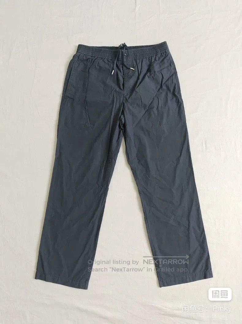 Hermes Hermes Men's casual cotton trousers, deep blue, elastic wa Size US 26 / EU 42 - 1 Thumbnail