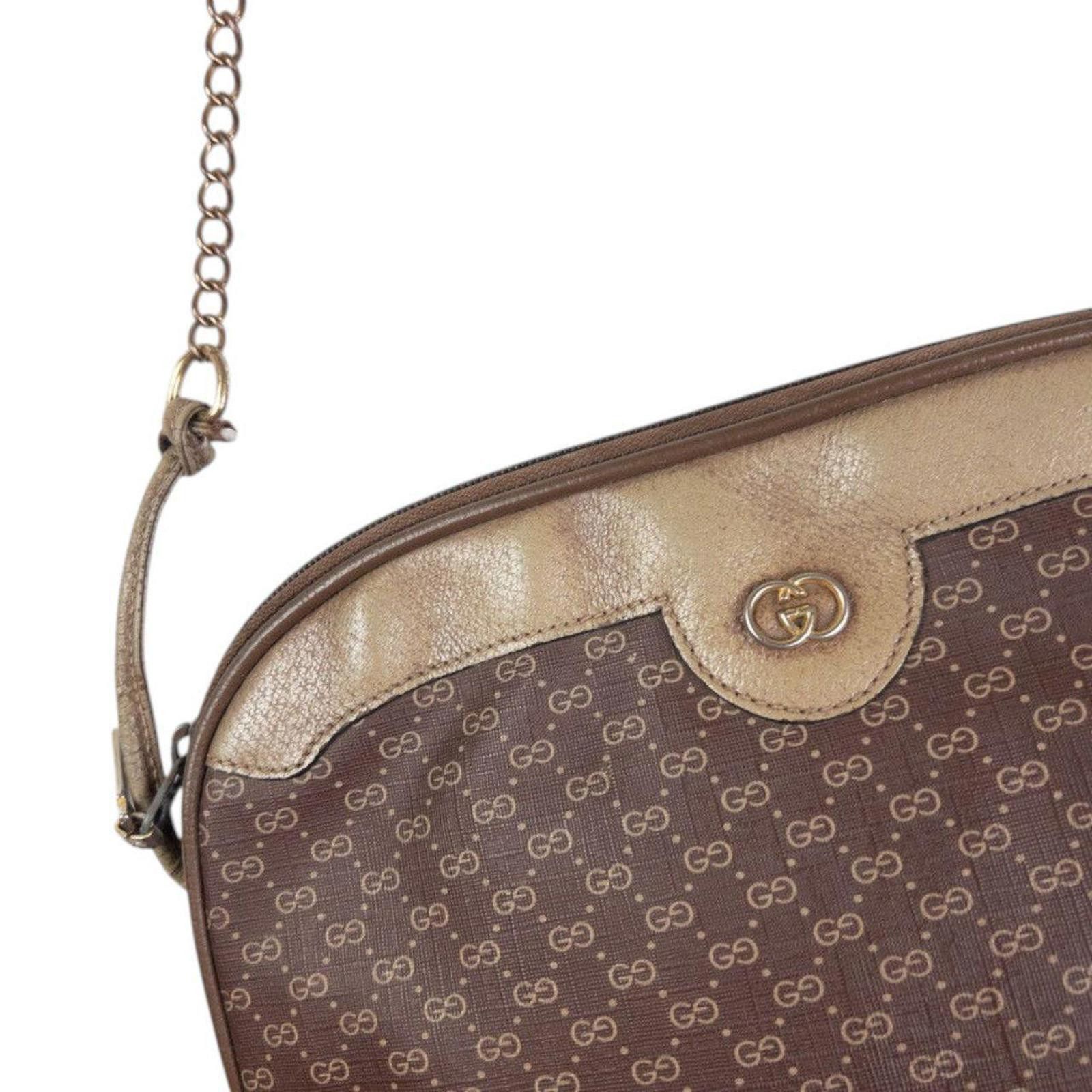 Gucci Vintage Gucci Monogram Leather Shoulder Bag Size ONE SIZE - 6 Thumbnail