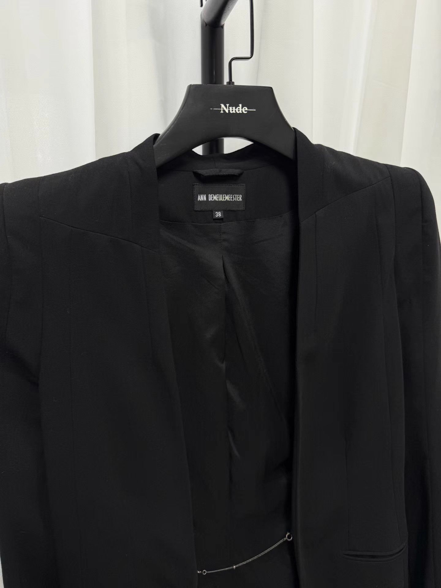 Ann Demeulemeester Ann Demeulemeester Pagoda Shoulder Chain Blazer K20 Size S / US 4 / IT 40 - 7 Thumbnail