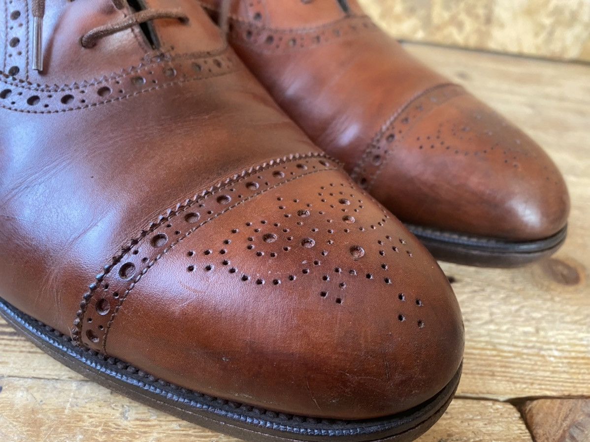 Edward Green Edward green captoe brown oxford leather shoes sz 11E Size US 11 / EU 44 - 10 Thumbnail