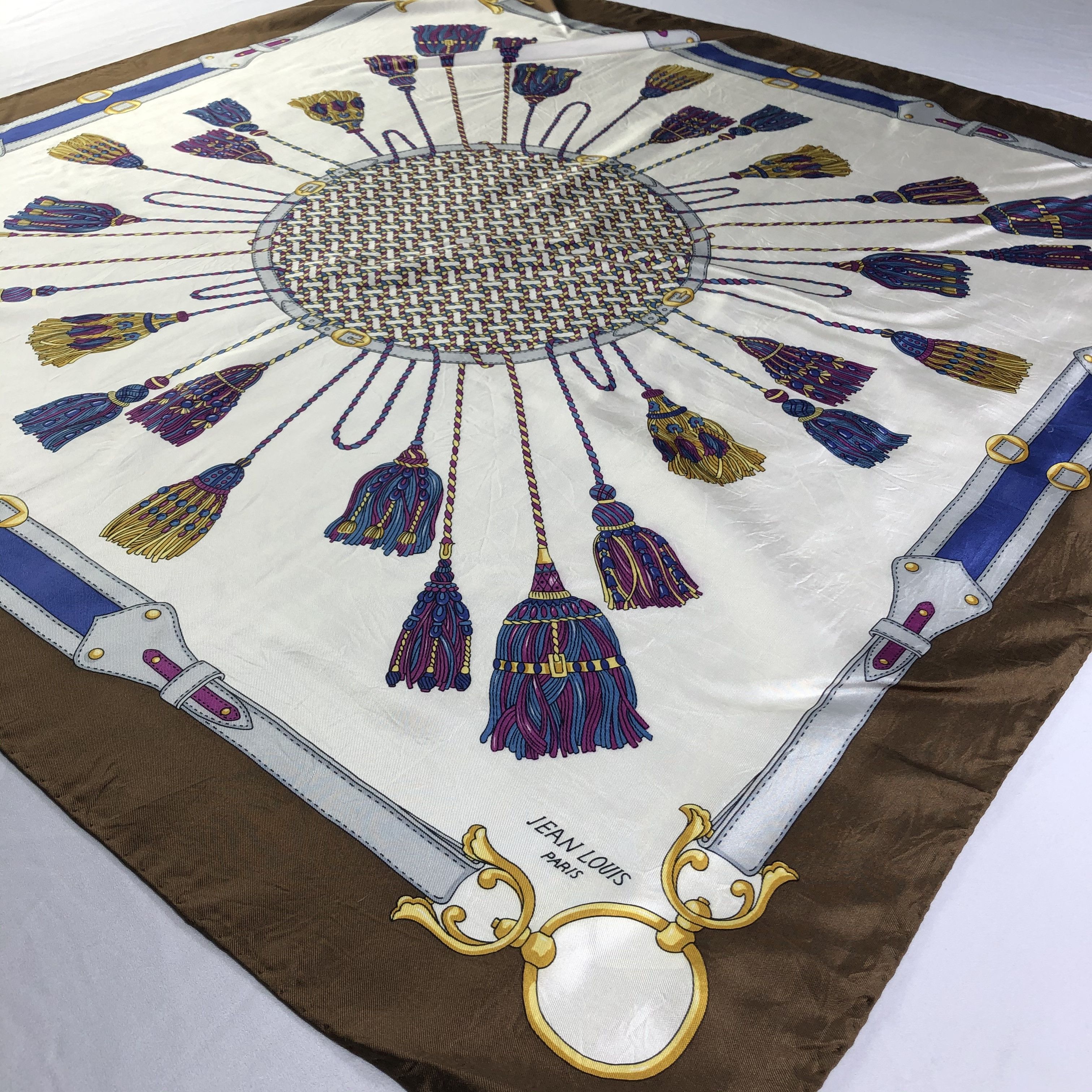 Jean-Louis Scherrer × Vintage Vintage Jean Louis Paris Silk Scarf Size ONE SIZE - 3 Thumbnail