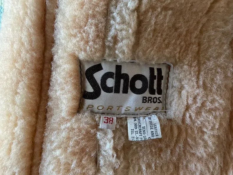 Schott Schott Sheep fur and fur coat leather coat Size US XXS / EU 40 - 3 Thumbnail