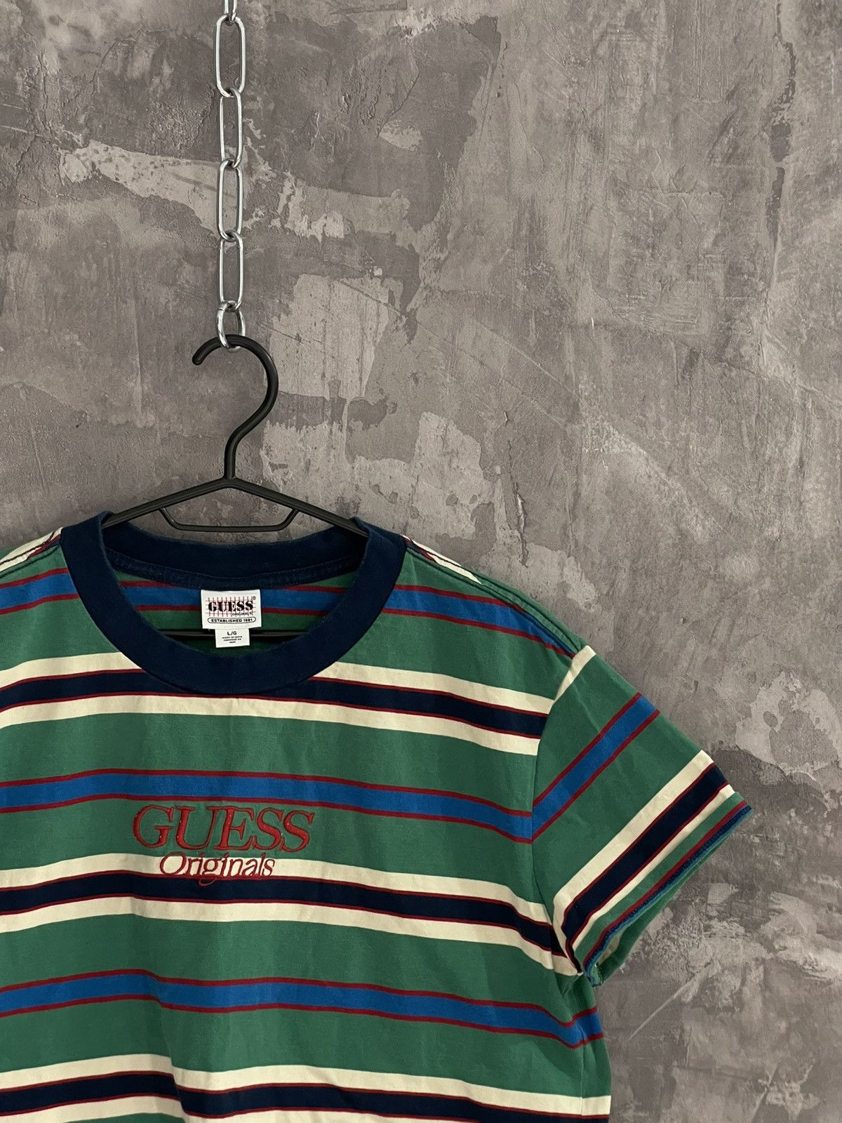 Guess Guess Y2K Glam Big Logo Avant Garde Cropped T shirt Size L / US 10 / IT 46 - 4 Thumbnail