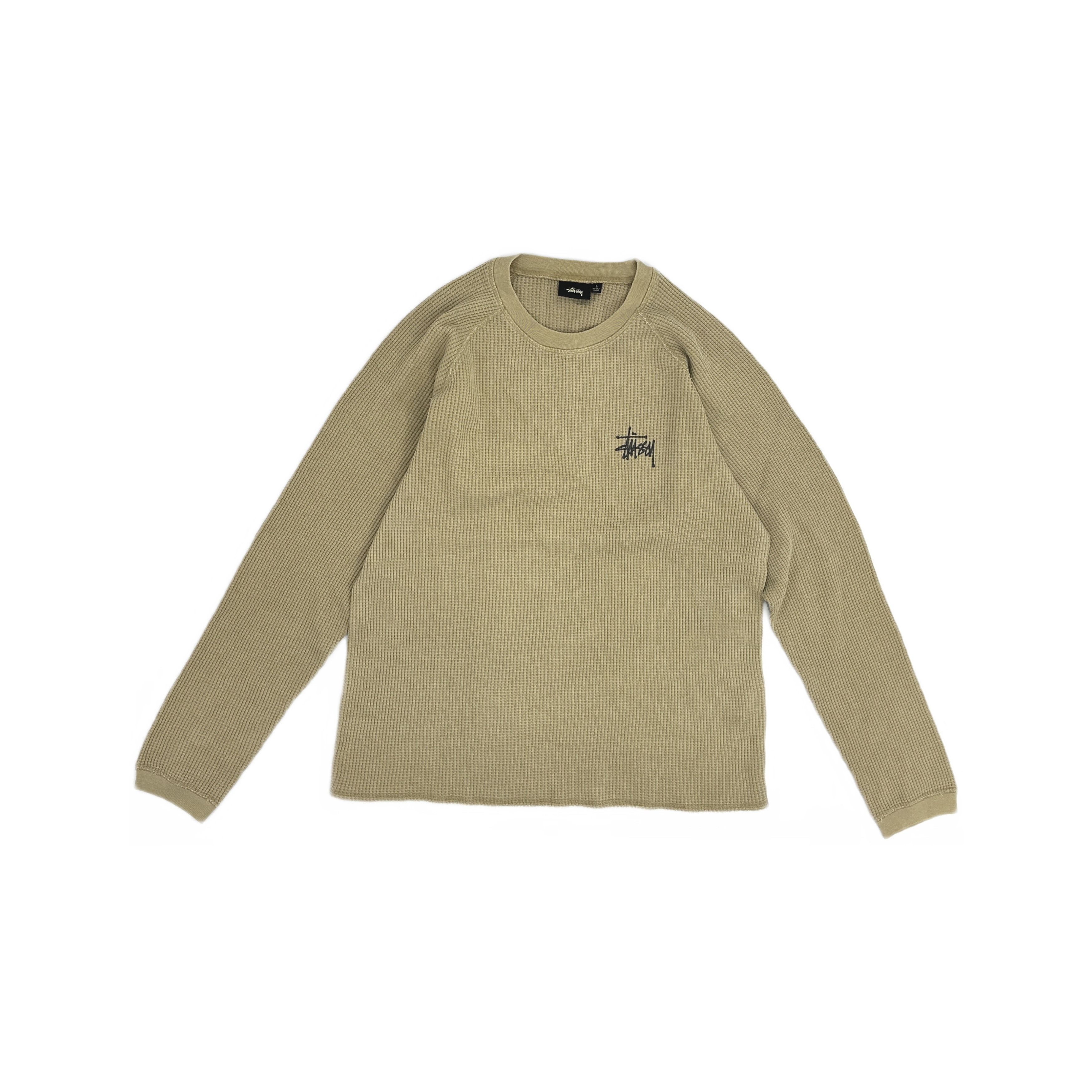 Stussy Stussy Waffle Knit Logo Long Sleeve L Size US L / EU 52-54 / 3 - 1 Thumbnail