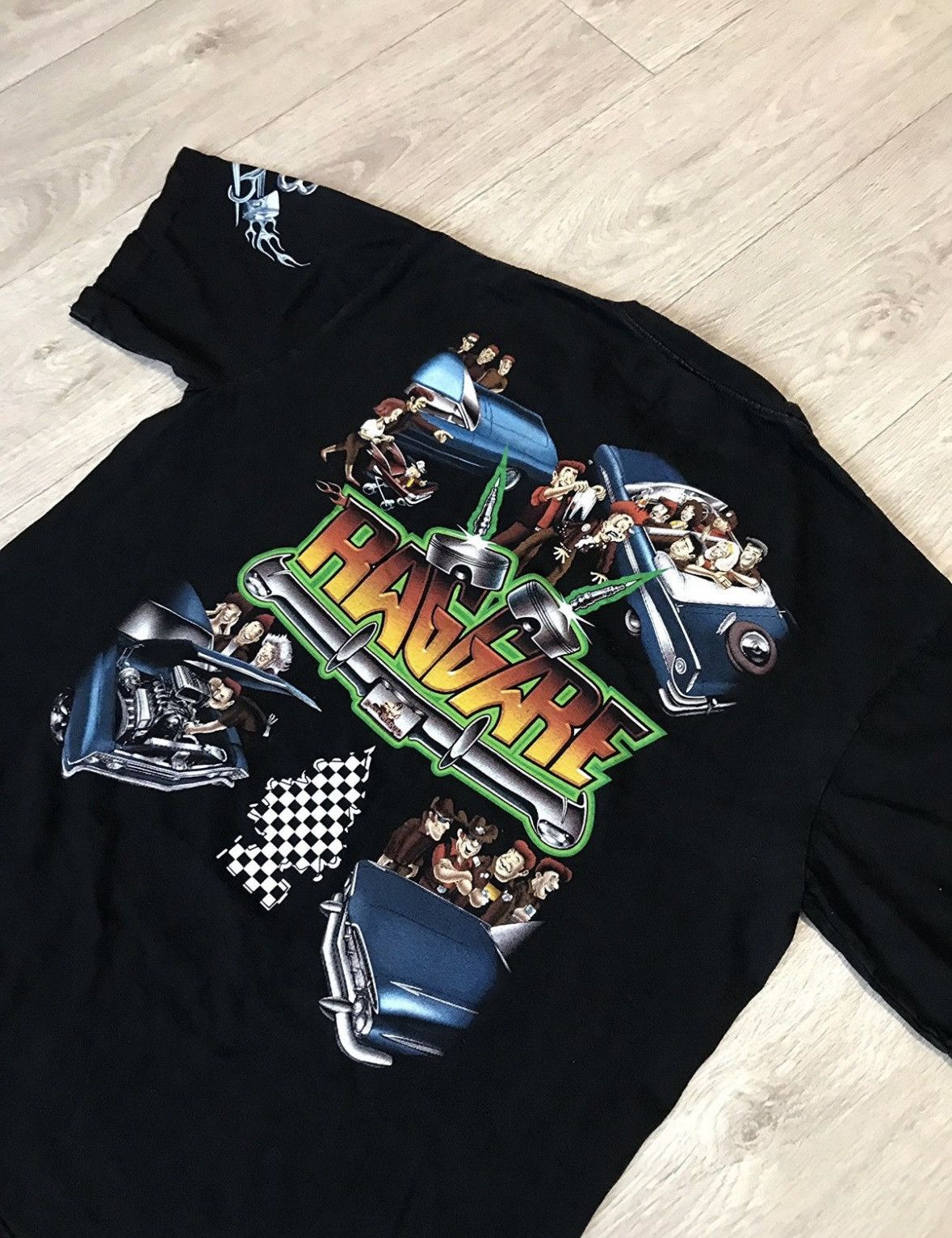 Vintage 🔷Vintage Akama Racing Art Comics T-shirt🔷 Size US XL / EU 56 / 4 - 9 Thumbnail