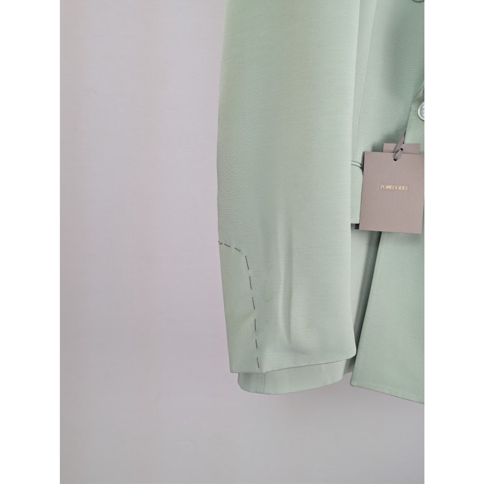 Tom Ford o1rshd1 Double Breasted Jacket in Light Green Size US L / EU 52-54 / 3 - 5 Thumbnail