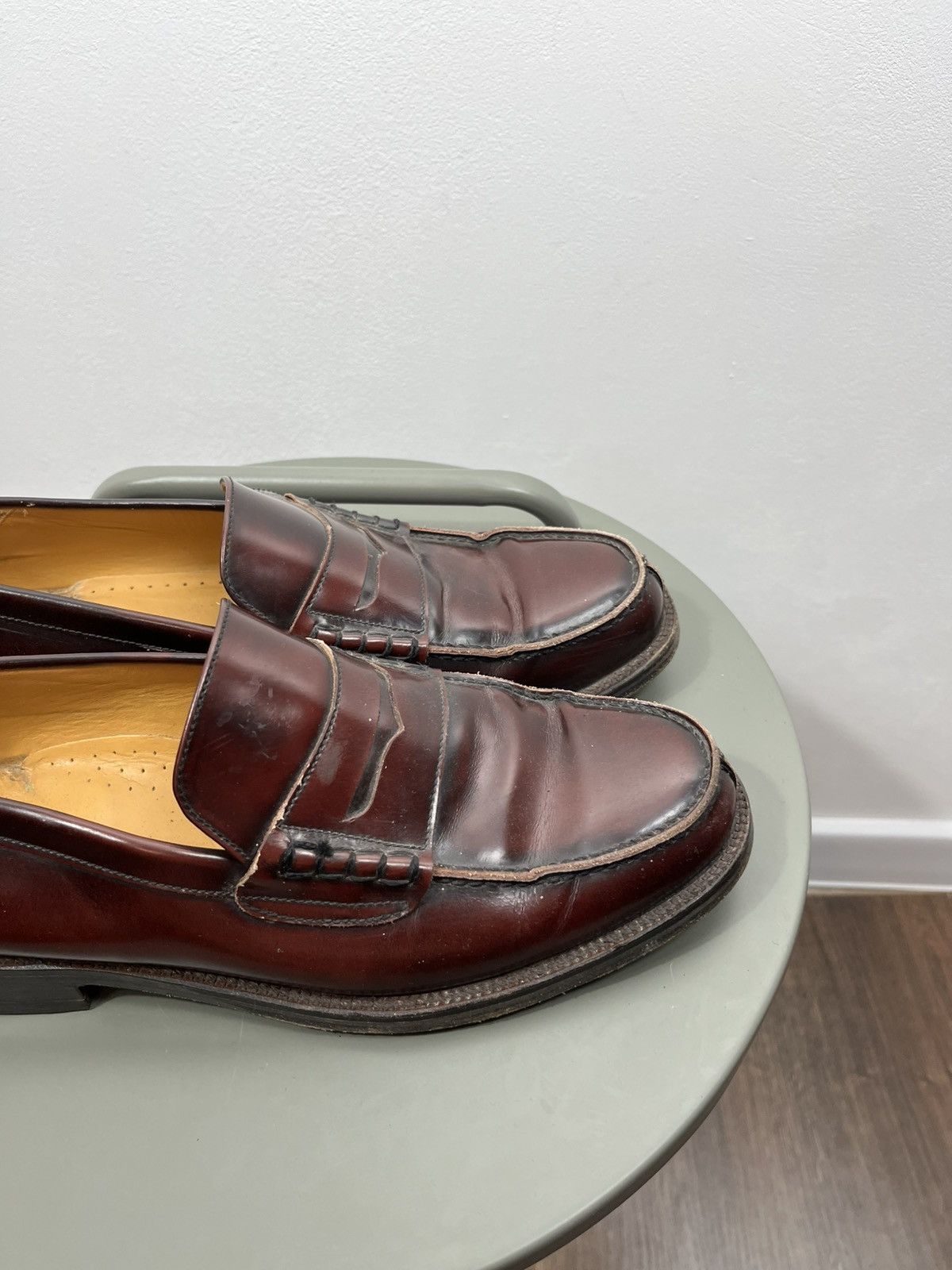 Other Jones Bootmaker Leather Penny Loafers Brown Size 9.5 UK Size US 10 / EU 43 - 6 Thumbnail