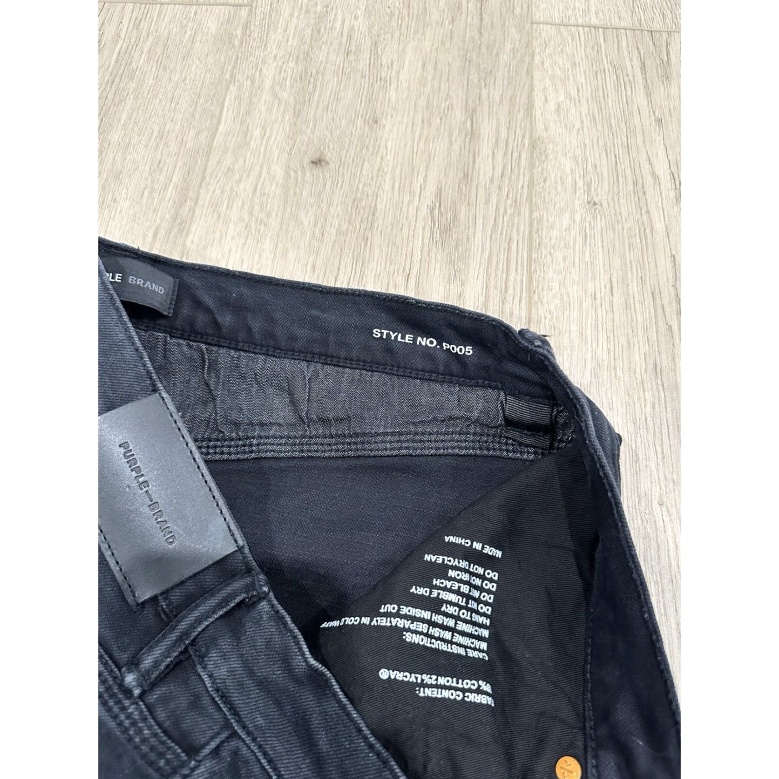 J Brand Purple Brand Jeans Shirt Slim Straight Mid Rise Black 34x30 Mens Jeans Pants Size US 34 / EU 50 - 7 Thumbnail