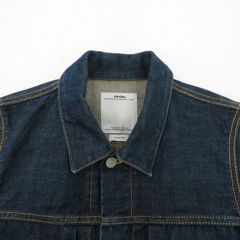 Visvim VISVIM 17AW SS 101 JKT JUMBO UNWASHED JACKET DENIM jean Size US S / EU 44-46 / 1 - 3 Thumbnail