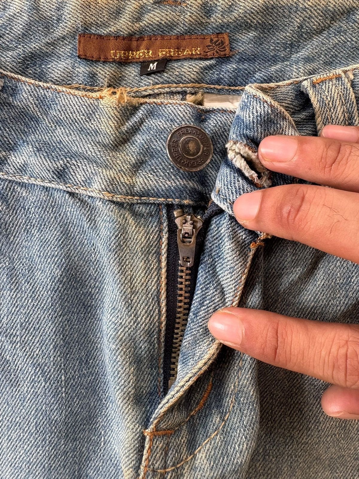 Hysteric Glamour Vintage Y2K Japanese Brand Distressed Flare Jeans Size 29" - 3 Thumbnail