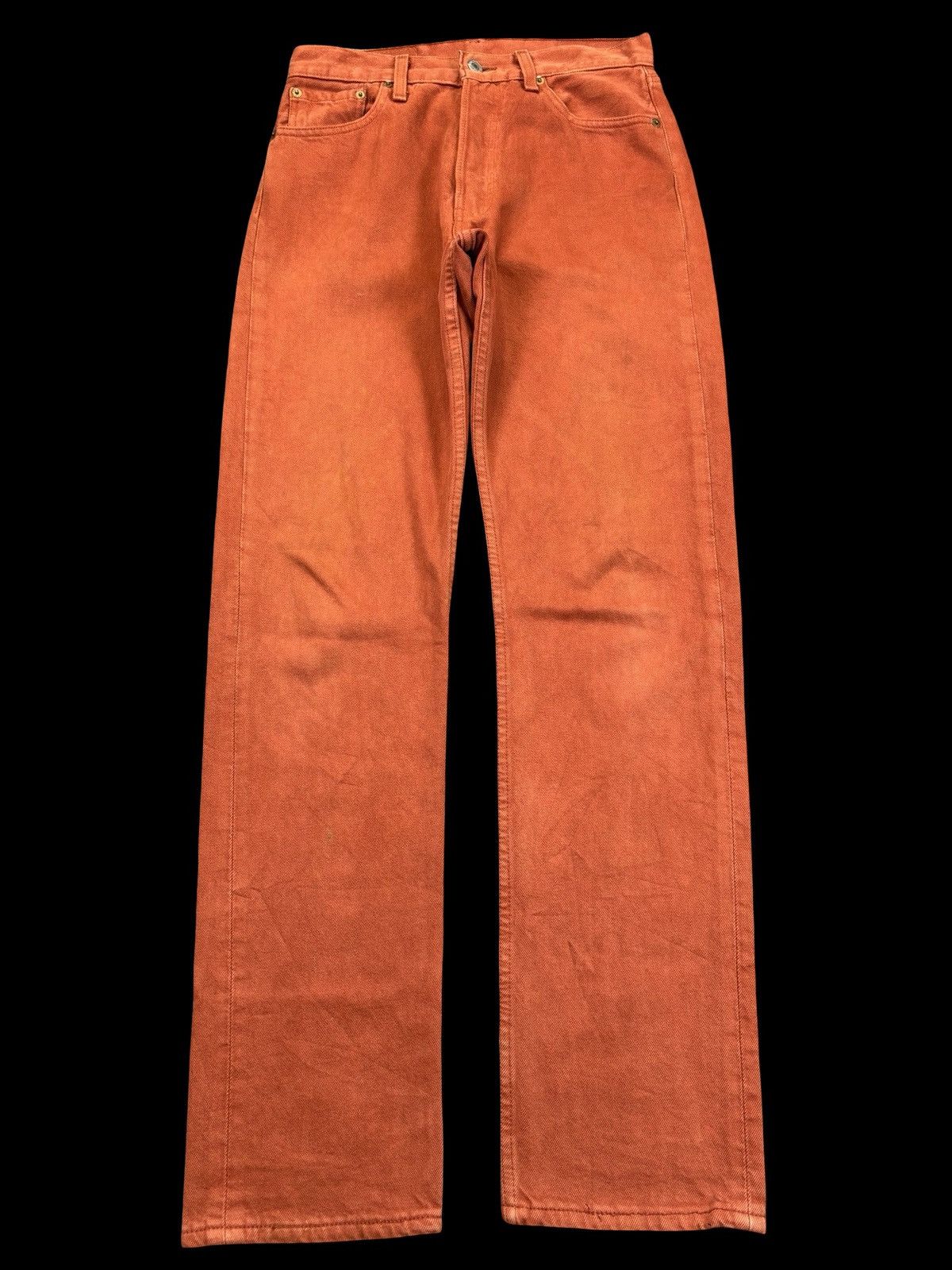 Levi's 💥Archival💥Vintage 90s Levis 501 Light Brown Denim F965 Size 28" / US 6 / IT 42 - 2 Thumbnail