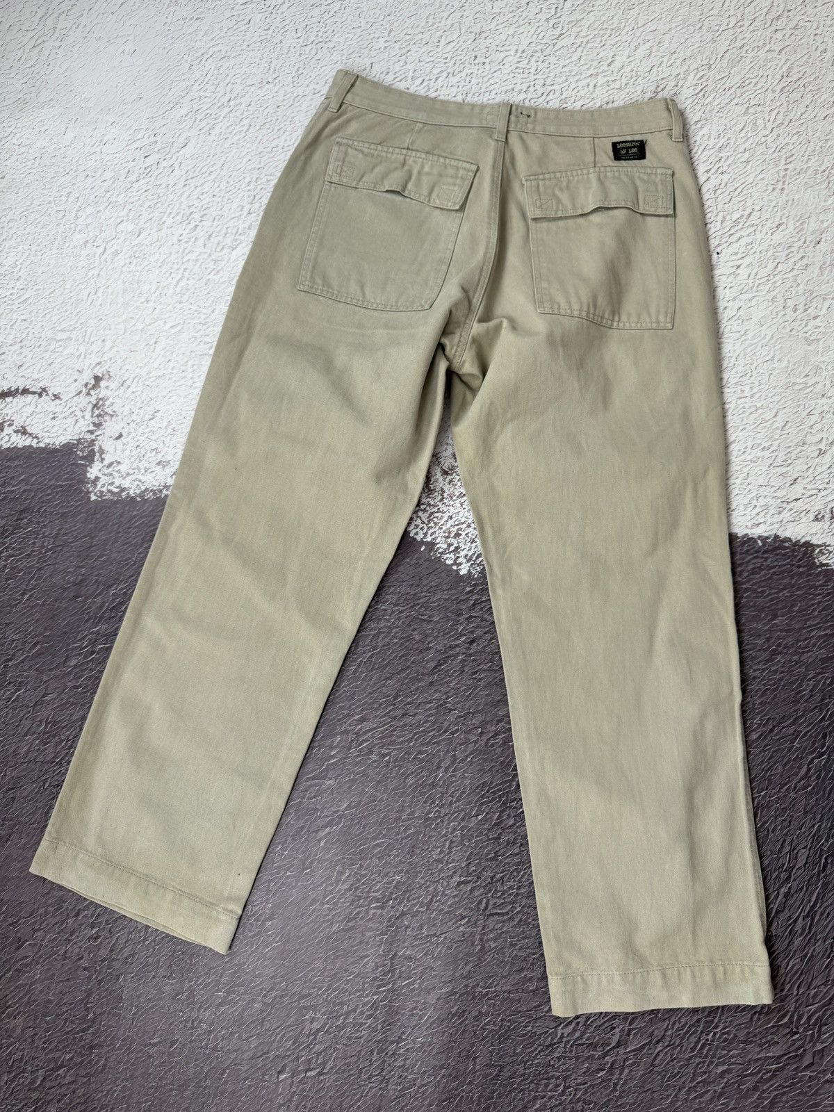 Lee × Vintage Leesures by Lee vintage beige distressed faded cotton pants Size US 34 / EU 50 - 2 Thumbnail