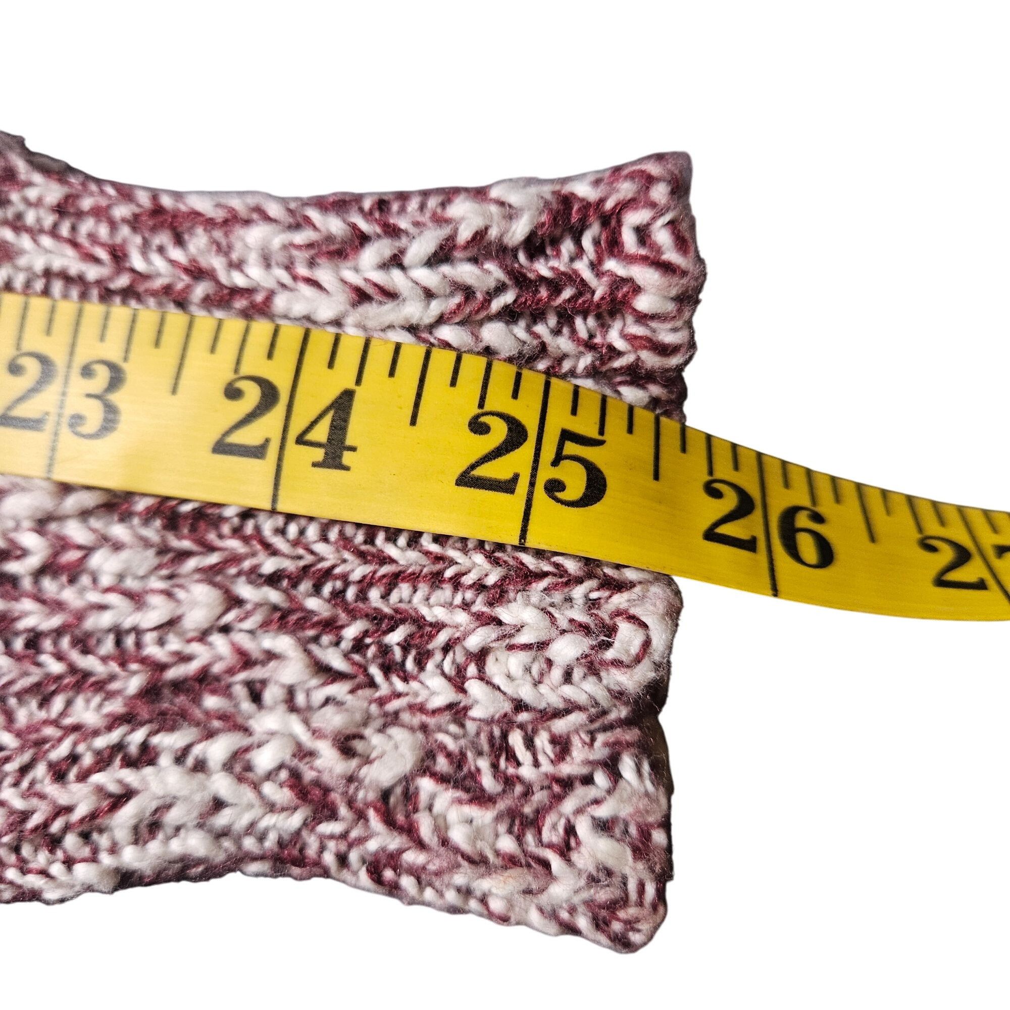 Michael Stars Michael Stars Burgundy Cream Knit Cardigan 1 Grunge, Coffeec Size S / US 4 / IT 40 - 13 Thumbnail
