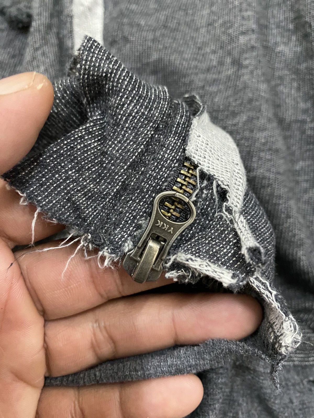 If Six Was Nine Deconstructed Raw Edge Hoodie – Asymmetrical Zip Size US M / EU 48-50 / 2 - 7 Thumbnail