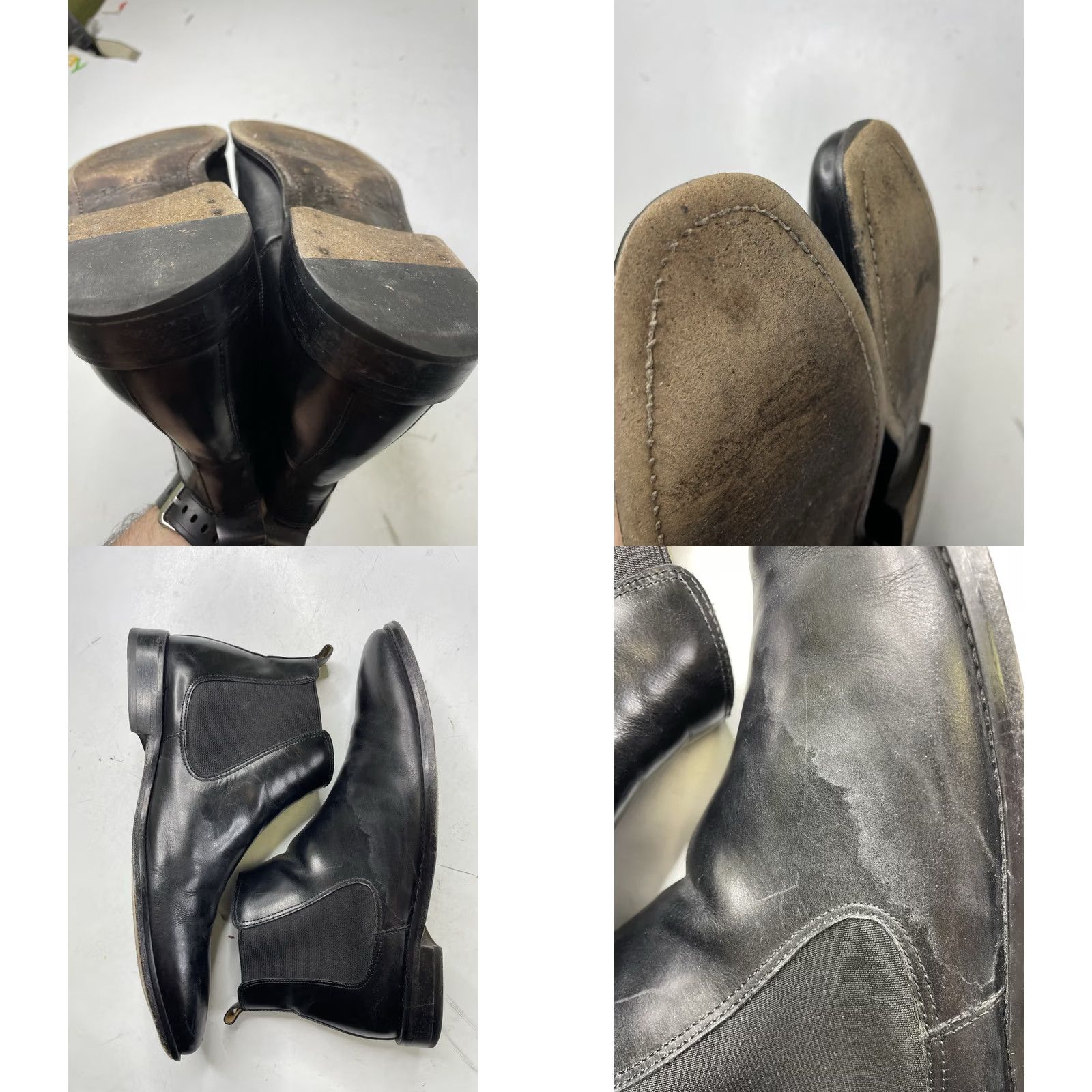 Vintage john white Chelsea Boots Black Leather Dealer Boots US 9 UK 8 EU 42 Made England Boots Men Size US 9 / EU 42 - 8 Thumbnail