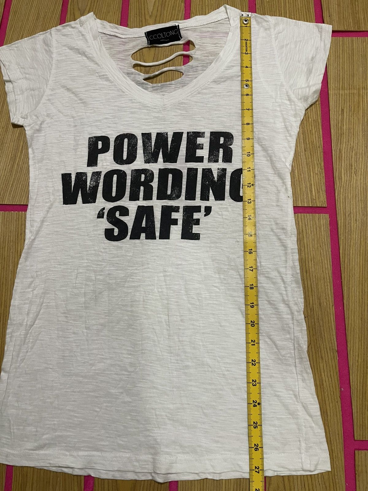 If Six Was Nine CCOLTONG Y2K Women's Short T-shirt Ripped Style Size S / US 4 / IT 40 - 7 Thumbnail