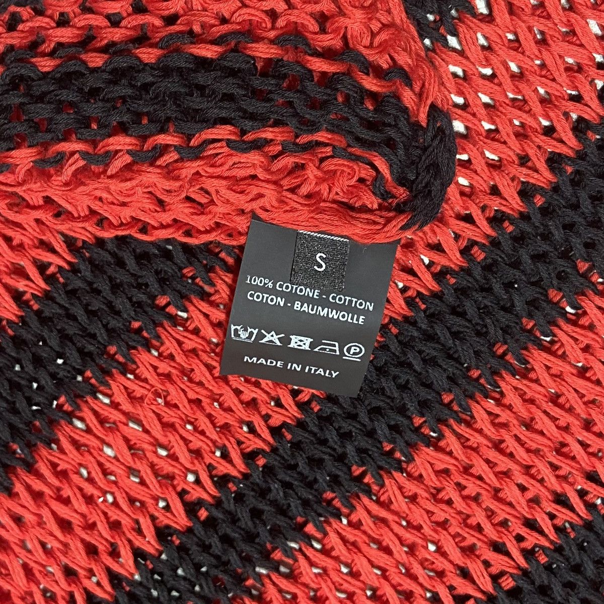 Raf Simons Archive Redux - AW97 Striped Open Knit Cotton Sweater Size US S / EU 44-46 / 1 - 5 Thumbnail