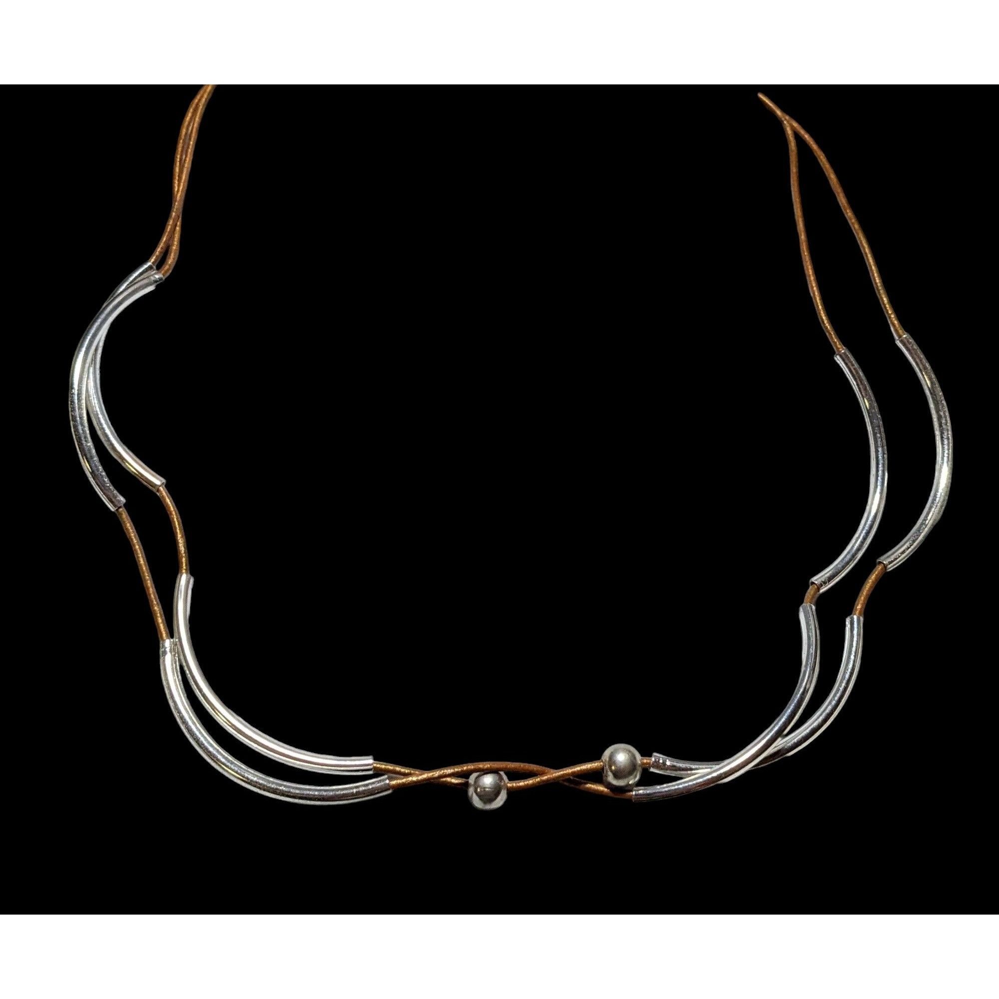 Other Lizzy James Scalloped Leather Necklace Size ONE SIZE - 1 Thumbnail