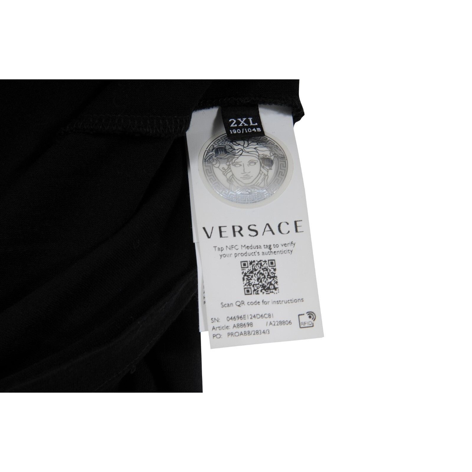 Versace La Coupe Des Dieux Embroidered T Shirt Size US XXL / EU 58 / 5 - 6 Thumbnail