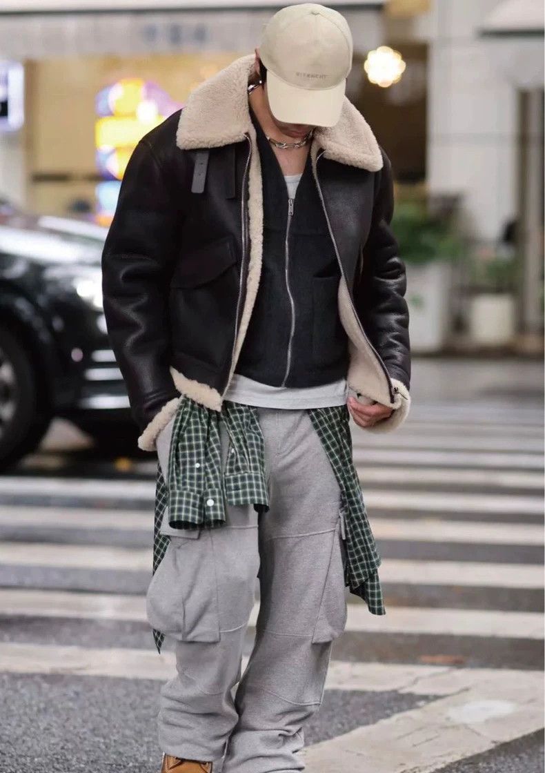 Givenchy Givenchy Size 50Leather and Fur Combination Jacket 2505-Nex Size US XL / EU 56 / 4 - 6 Thumbnail