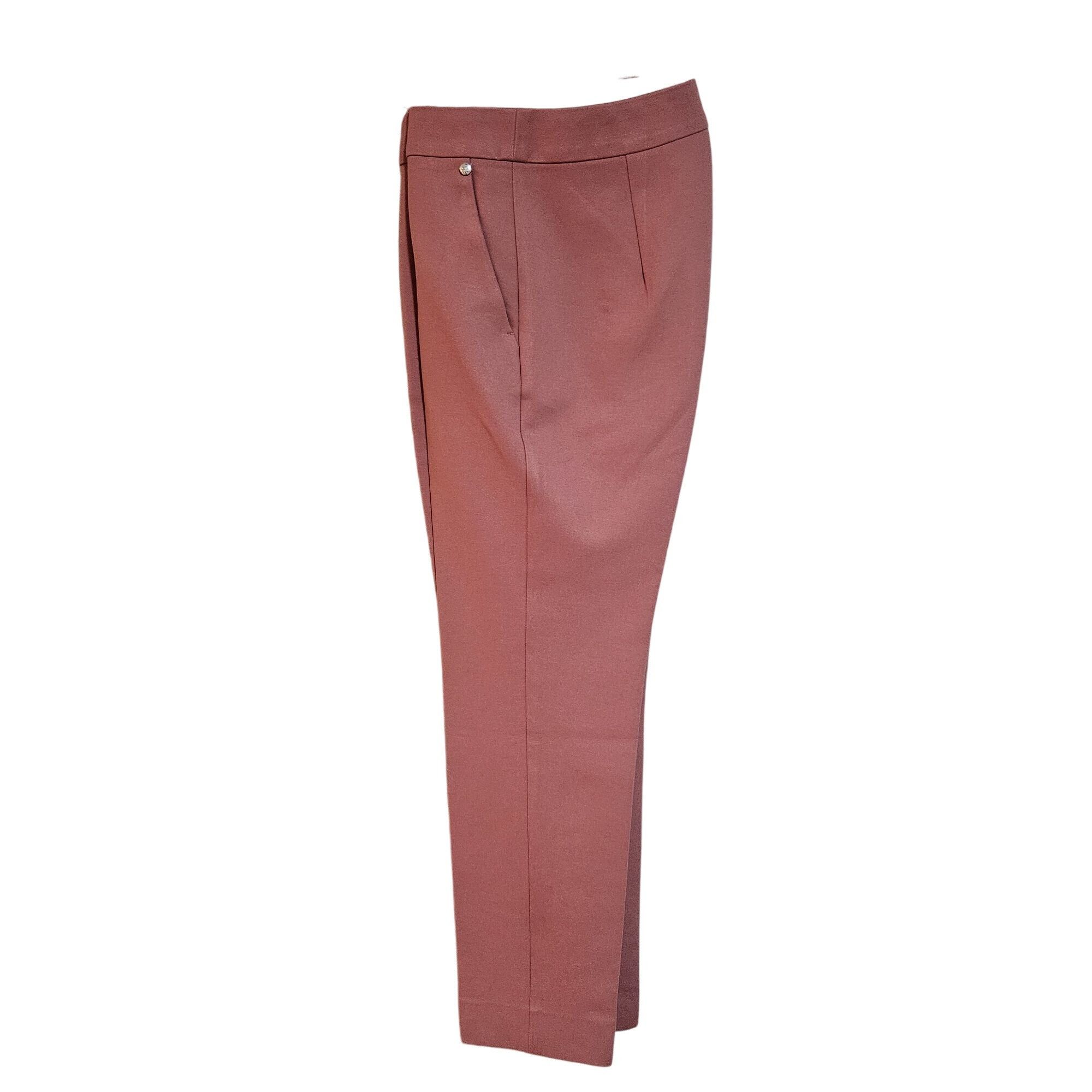 Max Mara Max Mara Women's Slim Fit Mauve Trousers Quiet Luxury Busine Size 30" / US 8 / IT 44 - 3 Thumbnail