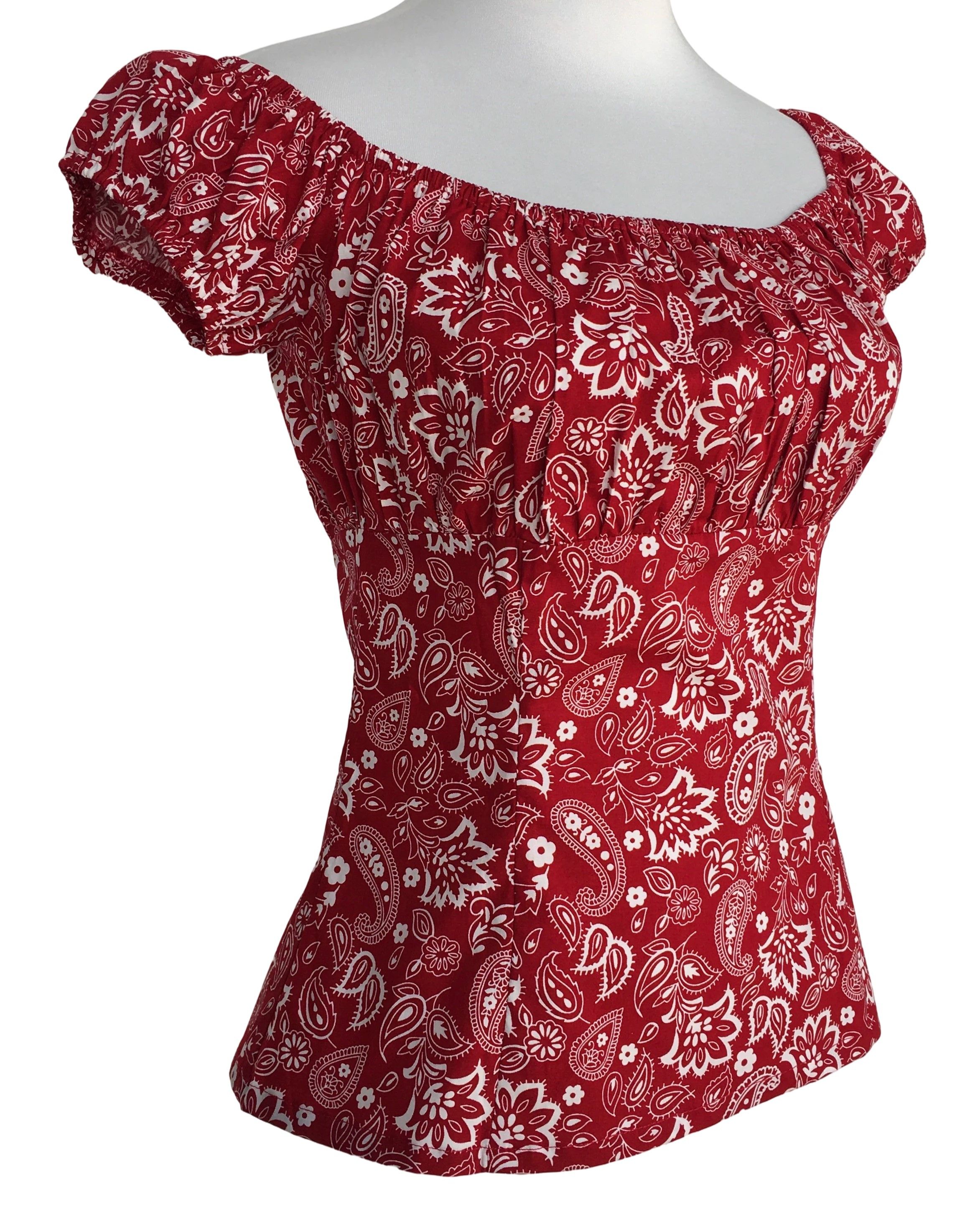 Other Paisley pattern women blouse Size S / US 4 / IT 40 - 4 Thumbnail