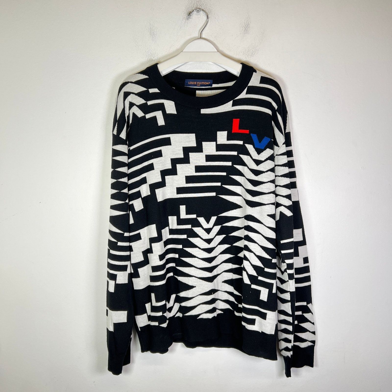 Louis Vuitton Louis Vuitton Geometric Fire Tree Monogram Sweater Size US XL / EU 56 / 4 - 1 Thumbnail