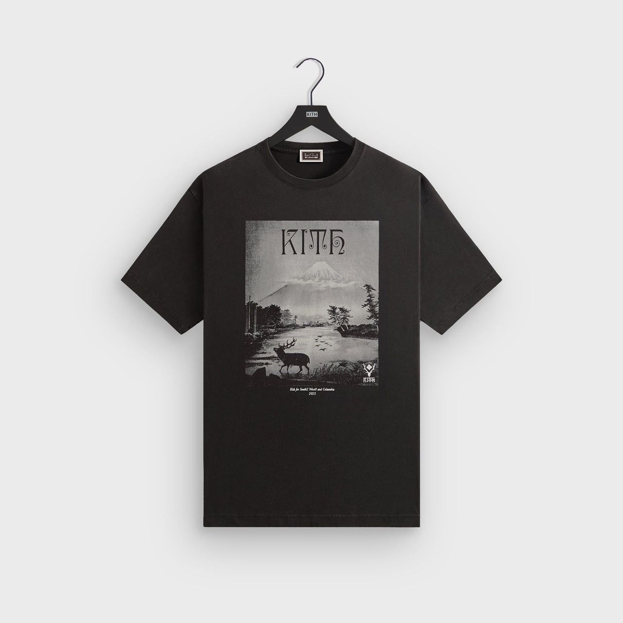 Columbia × Kith South2 West8 Mt. Fuji Elk Landscape Vintage Tee Monochrome Size US L / EU 52-54 / 3 - 2 Thumbnail