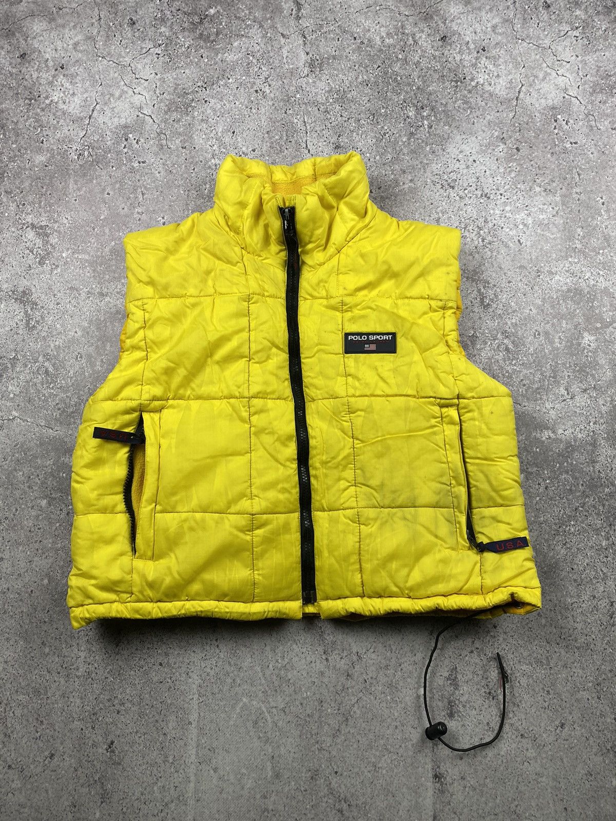 Japanese Brand × Polo Ralph Lauren × Vintage Vintage Polo Sport Down cropped Vest Puffer Size S / US 4 / IT 40 - 1 Thumbnail