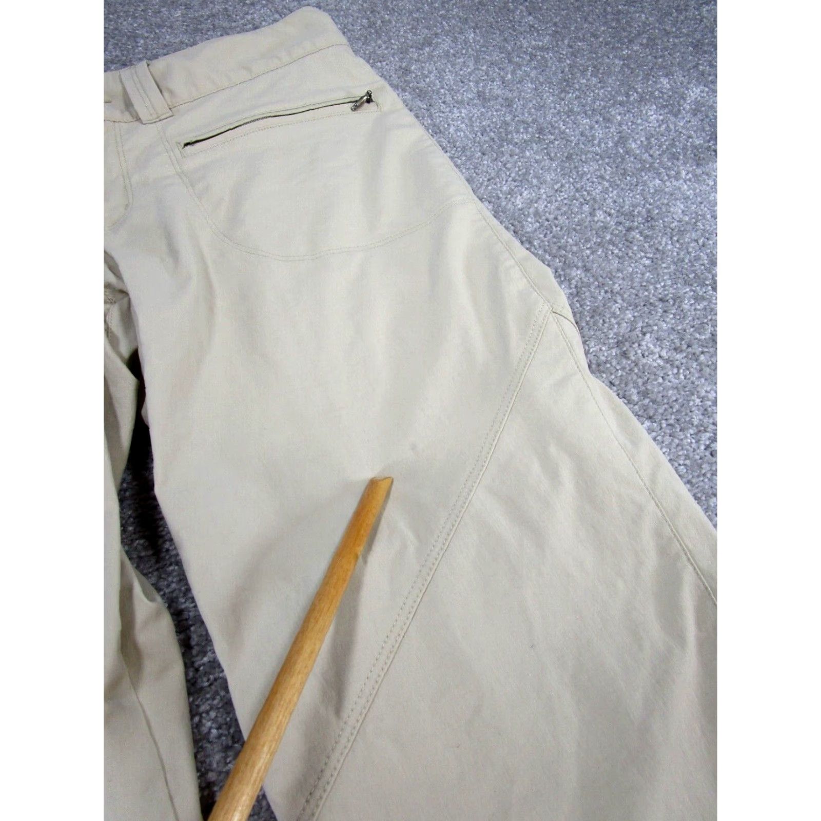Vintage Columbia Pants Womens 8 Short Beige Nylon Carpi Hiking Size 30" / US 8 / IT 44 - 3 Thumbnail