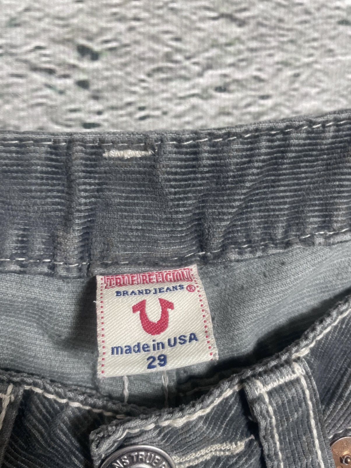 True Religion True Religion Joey jeans vintage cords corduroy pants flared Size US 29 - 3 Thumbnail