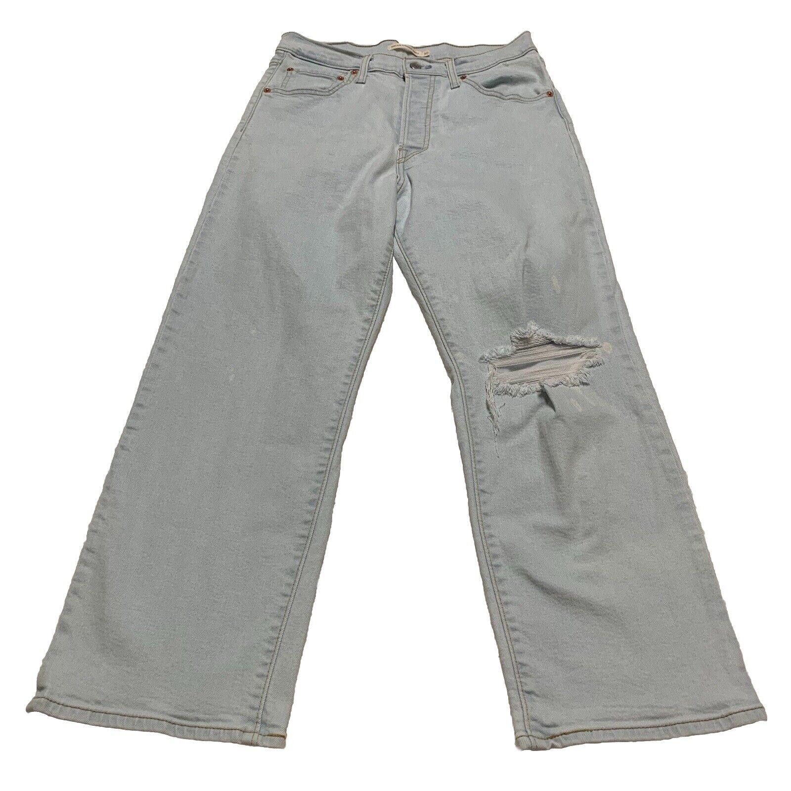 Levi's Levi's Jeans Women's 30x27 light Blue Taper Ribcage Size 30" / US 8 / IT 44 - 1 Thumbnail