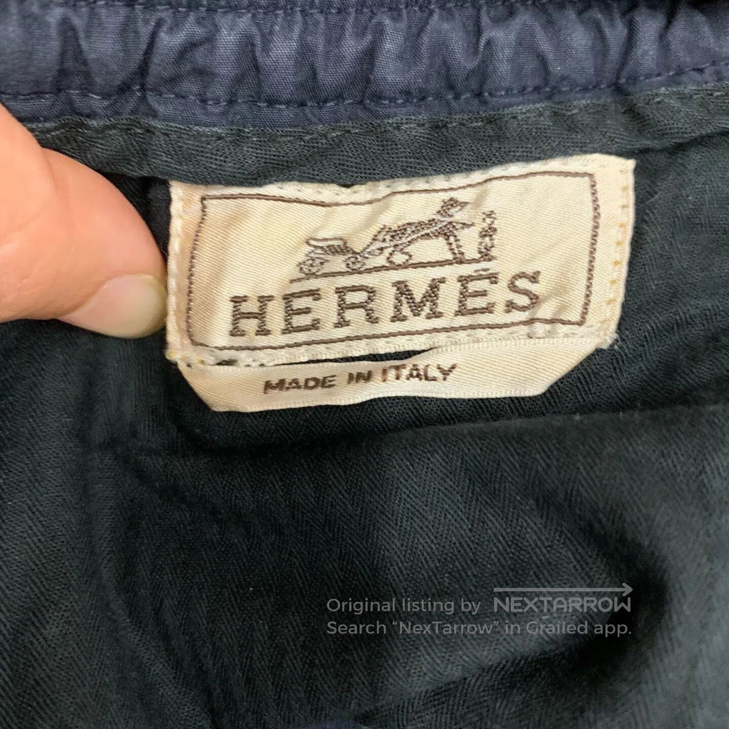 Hermes Hermes Blue Zip Cuff Casual Pants. Size US 40 / EU 56 - 4 Thumbnail