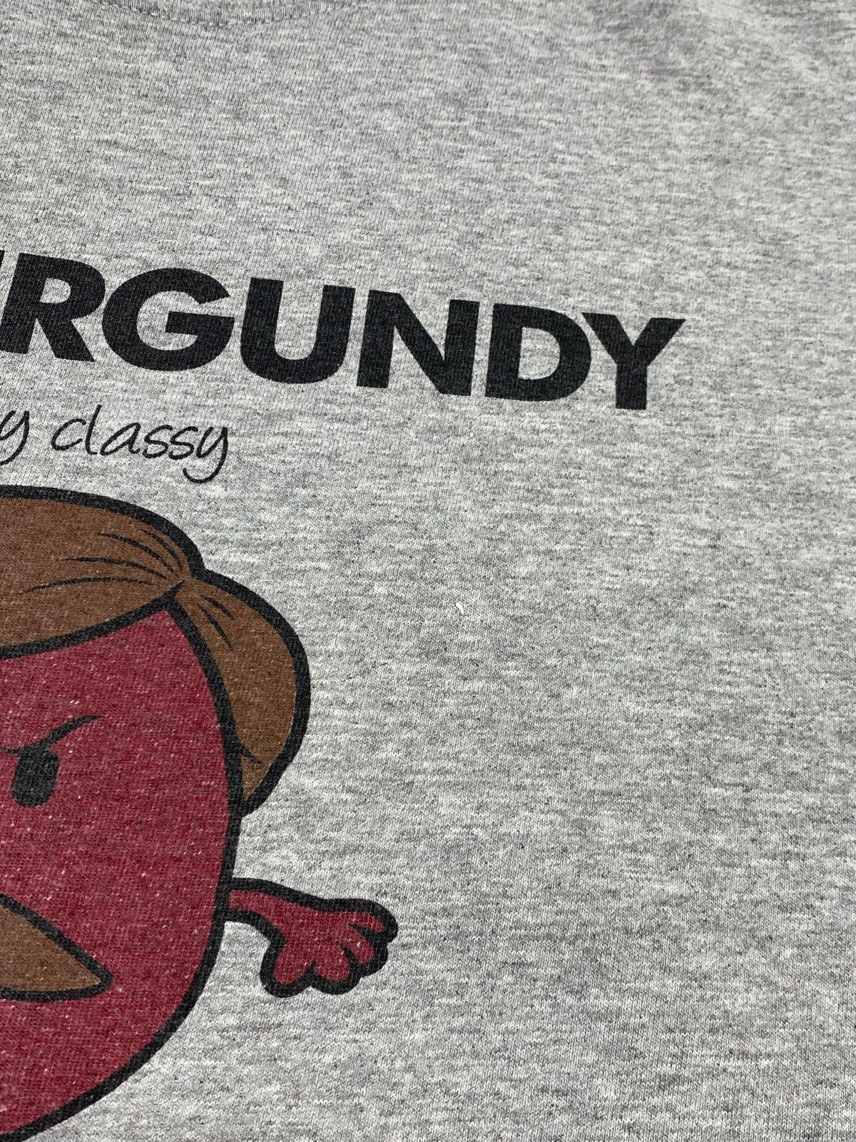 Vintage Vintage MR BURGUNDY Grey Tee Shirt Size US XL / EU 56 / 4 - 6 Thumbnail