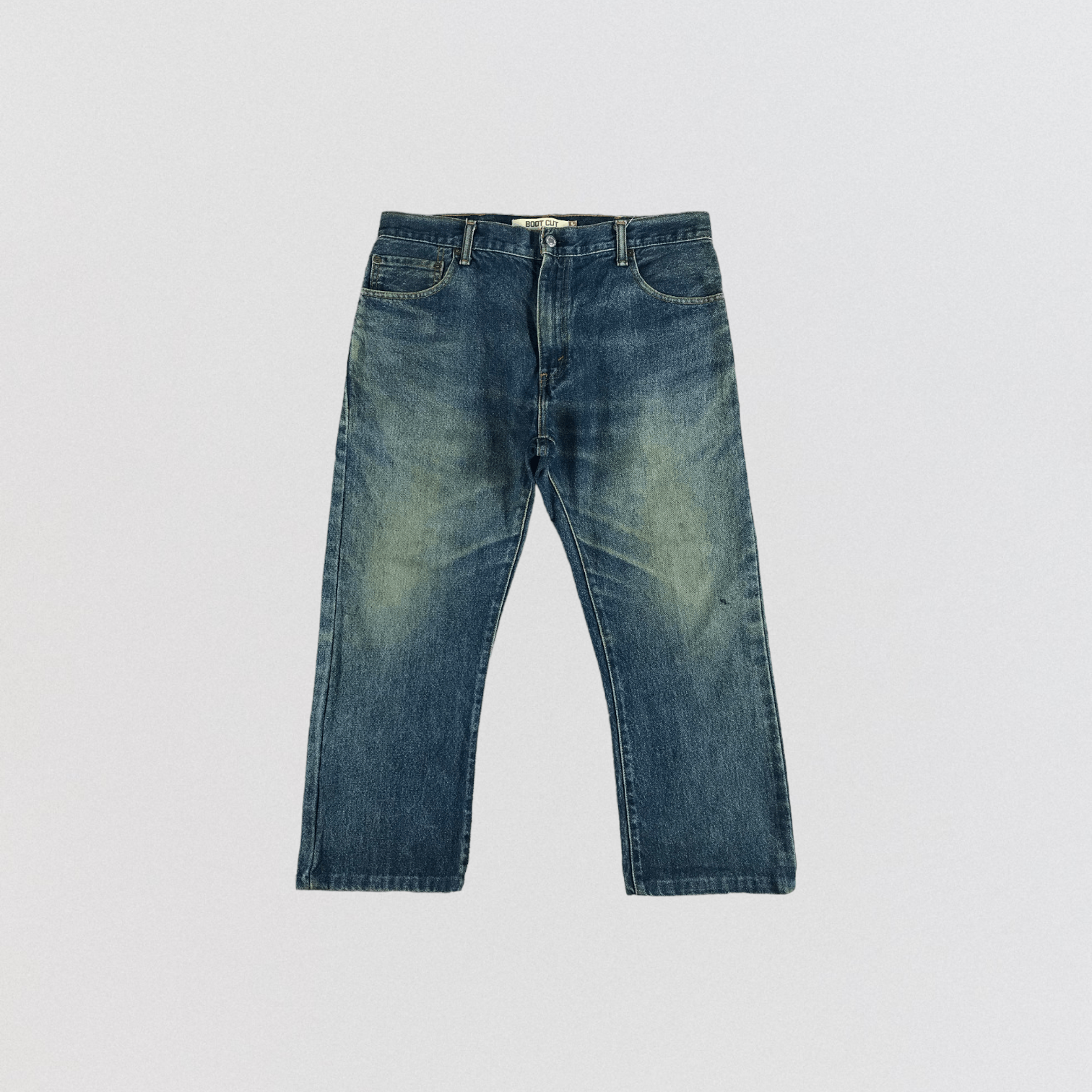 Levi's × Vintage Vintage Blue Wash Levis 517 Flare Jeans-JM2129 Size US 35 - 1 Thumbnail
