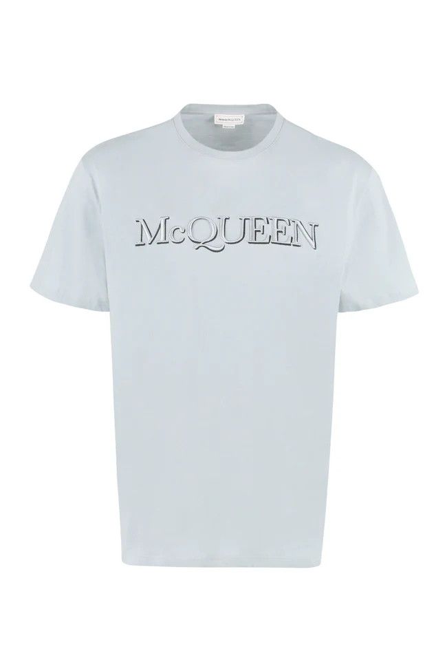 Alexander McQueen o1y1024 T-Shirt In Sky Blue Size US XL / EU 56 / 4 - 1 Thumbnail