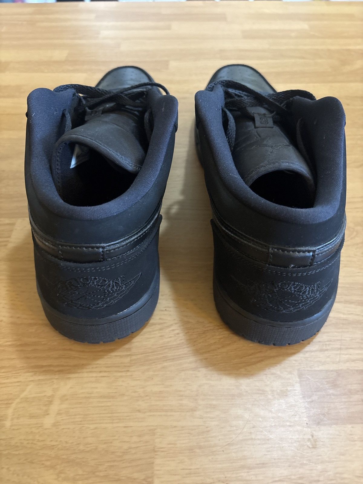 Jordan Brand × Nike Jordan 1 Retro Low Triple Black Size US 13 / EU 46 - 4 Thumbnail