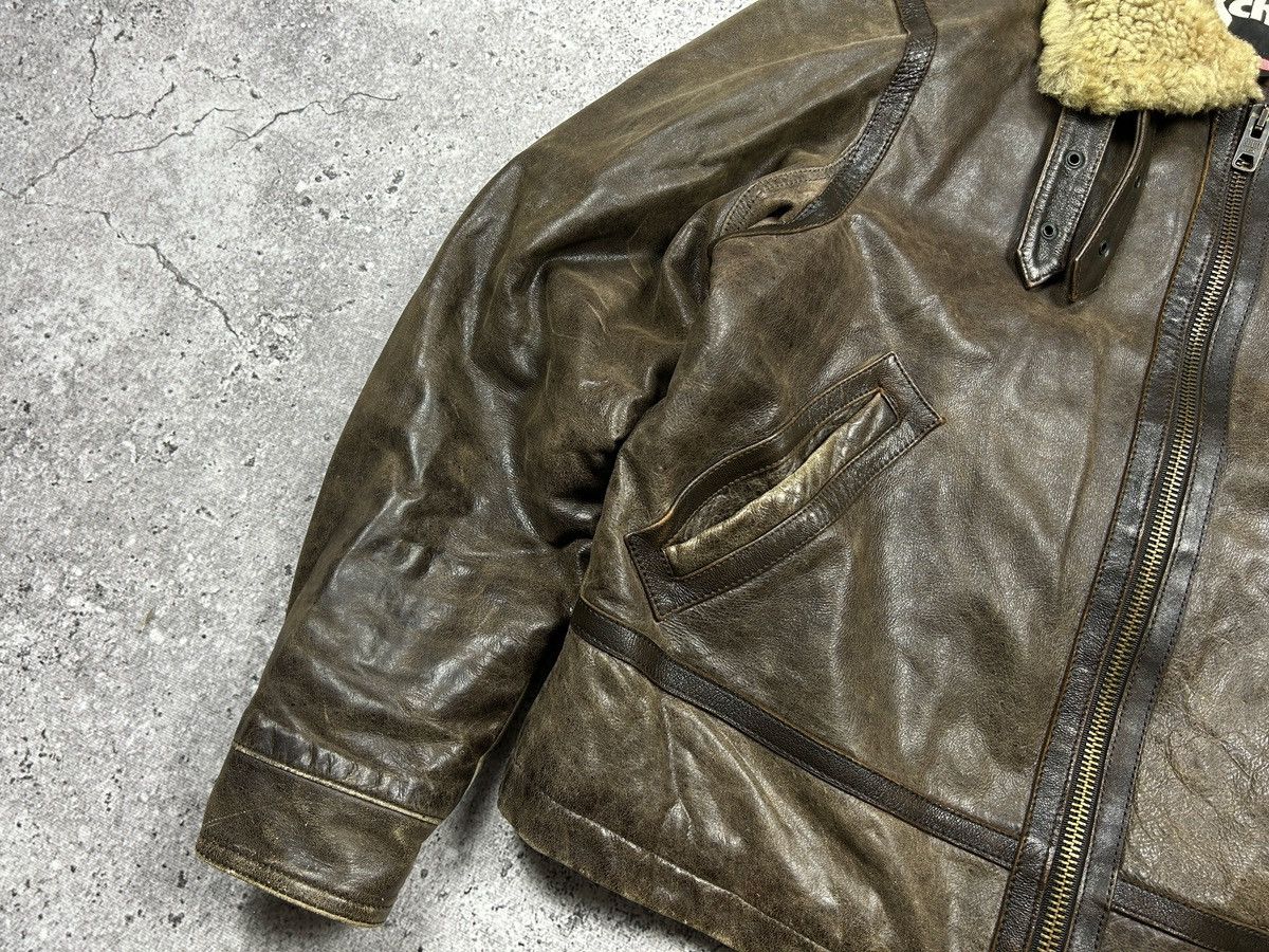 Schott × Vintage Schott Brown Leather b-3 jacket shearling Size US L / EU 52-54 / 3 - 4 Thumbnail