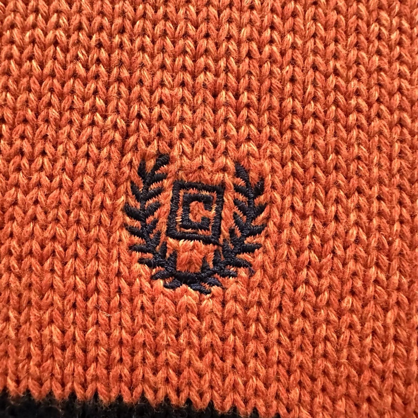 Chaps Chaps Striped Mockneck Twist Sweater Mens XL Orange Classic Fit Shirt Size US XL / EU 56 / 4 - 2 Thumbnail