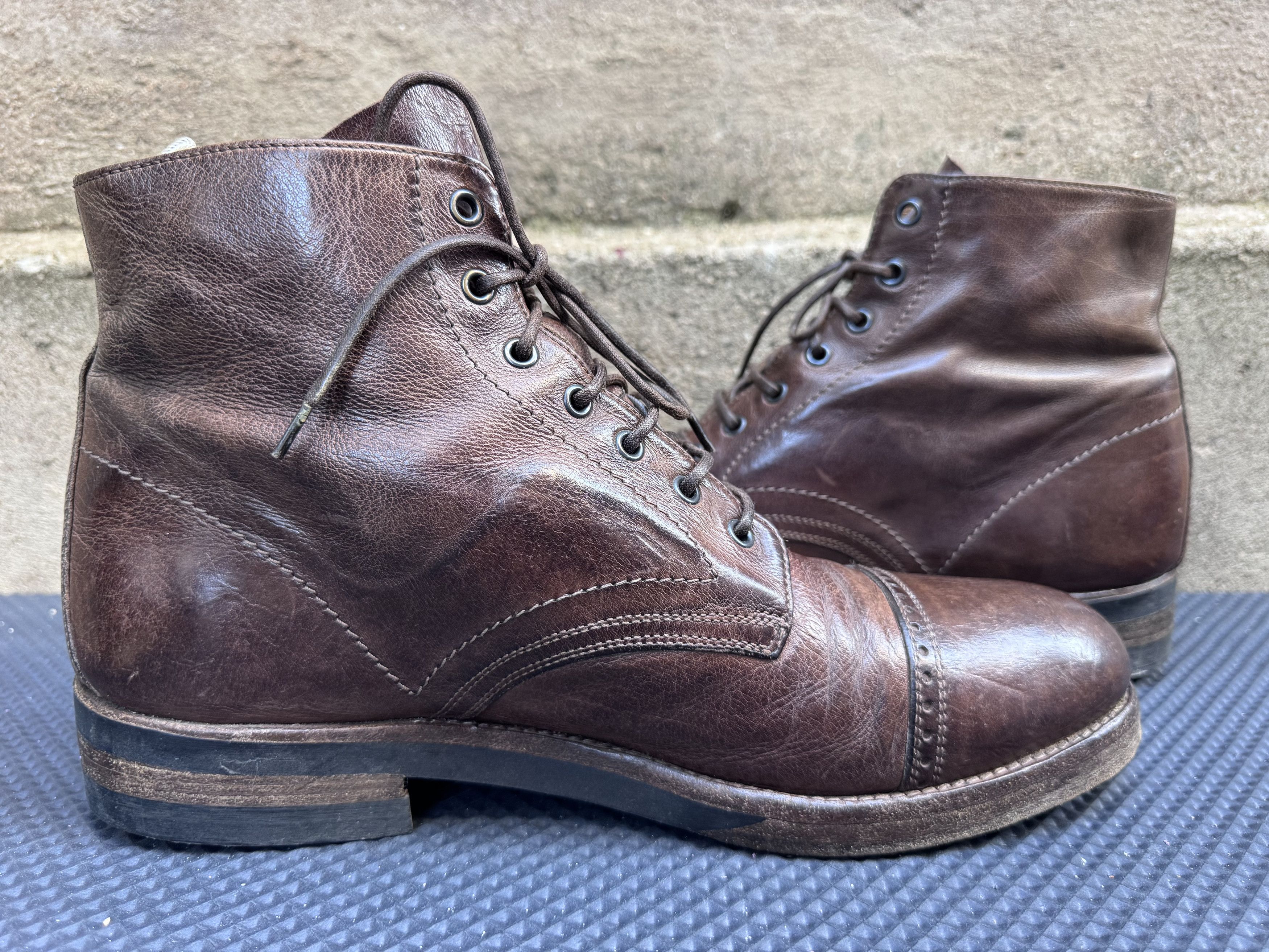 Officine Creative Officine Creative Brown Leather Lace Up Boots Size US 9 / EU 42 - 7 Thumbnail
