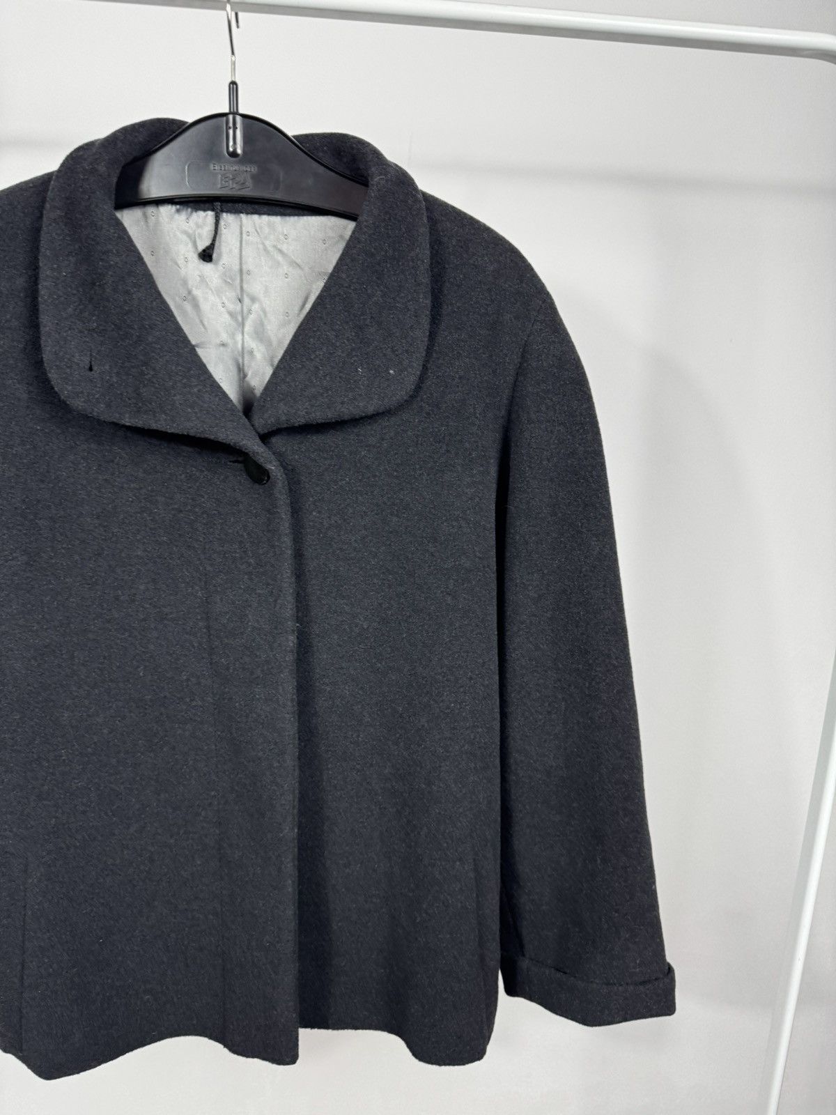 Other Cashmere Virgin Wool Black Jacket Short Coat Wool Blazer Size L / US 10 / IT 46 - 3 Thumbnail