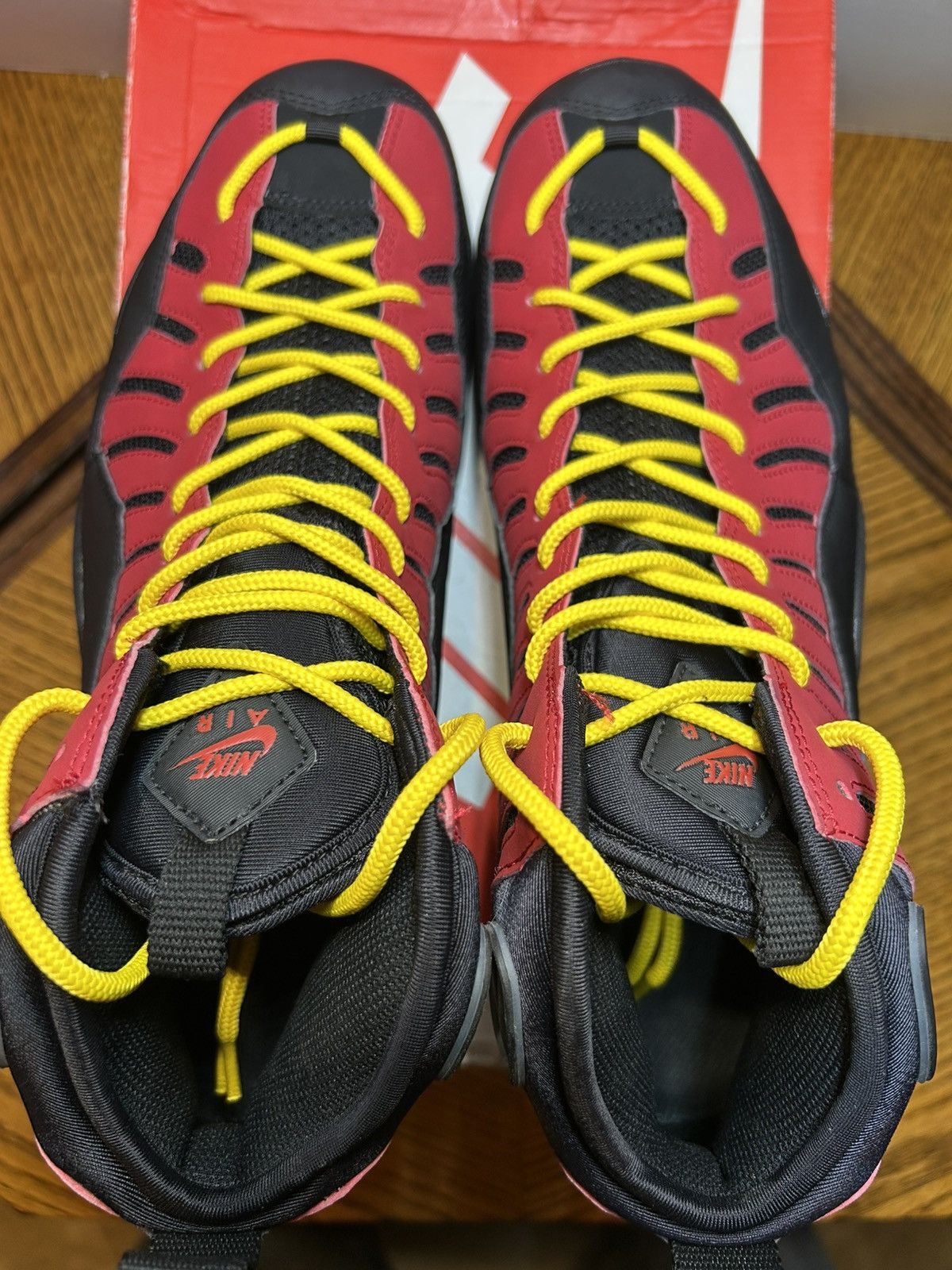 Nike Size 13- Nike Air Bakin Retro OG (2014) Red/Yellow Hardaway Size US 13 / EU 46 - 5 Thumbnail