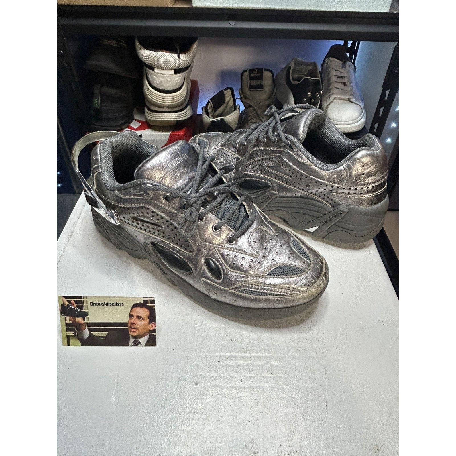 Raf Simons RARE Raf Simmons Cylon-21 Silver Size 43 EU/ 10  display picture 3