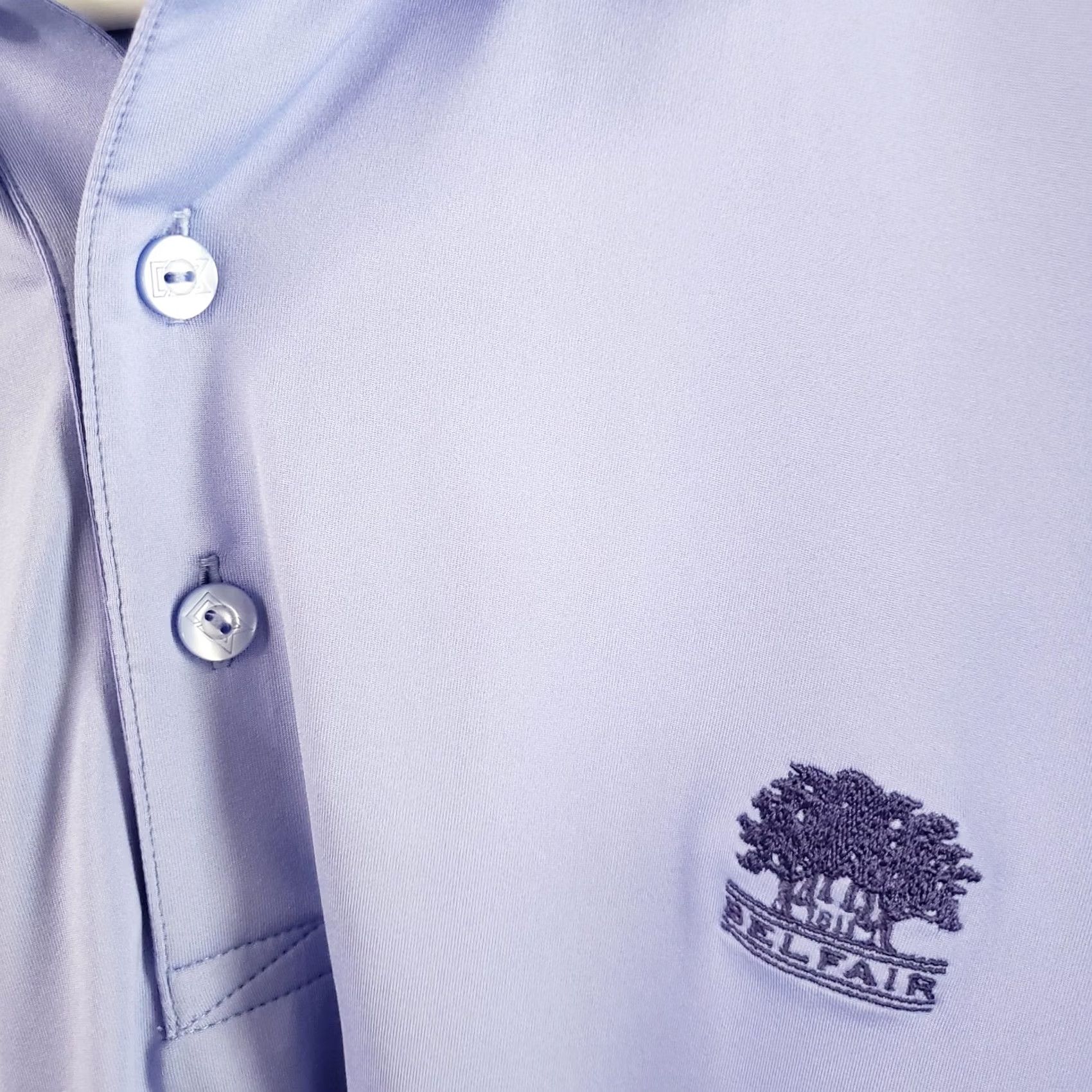 Cutter & Buck Cutter Buck Golf Polo Shirt Adult L Purple Short Sleeve Belfair Logo Mens Size US L / EU 52-54 / 3 - 6 Thumbnail