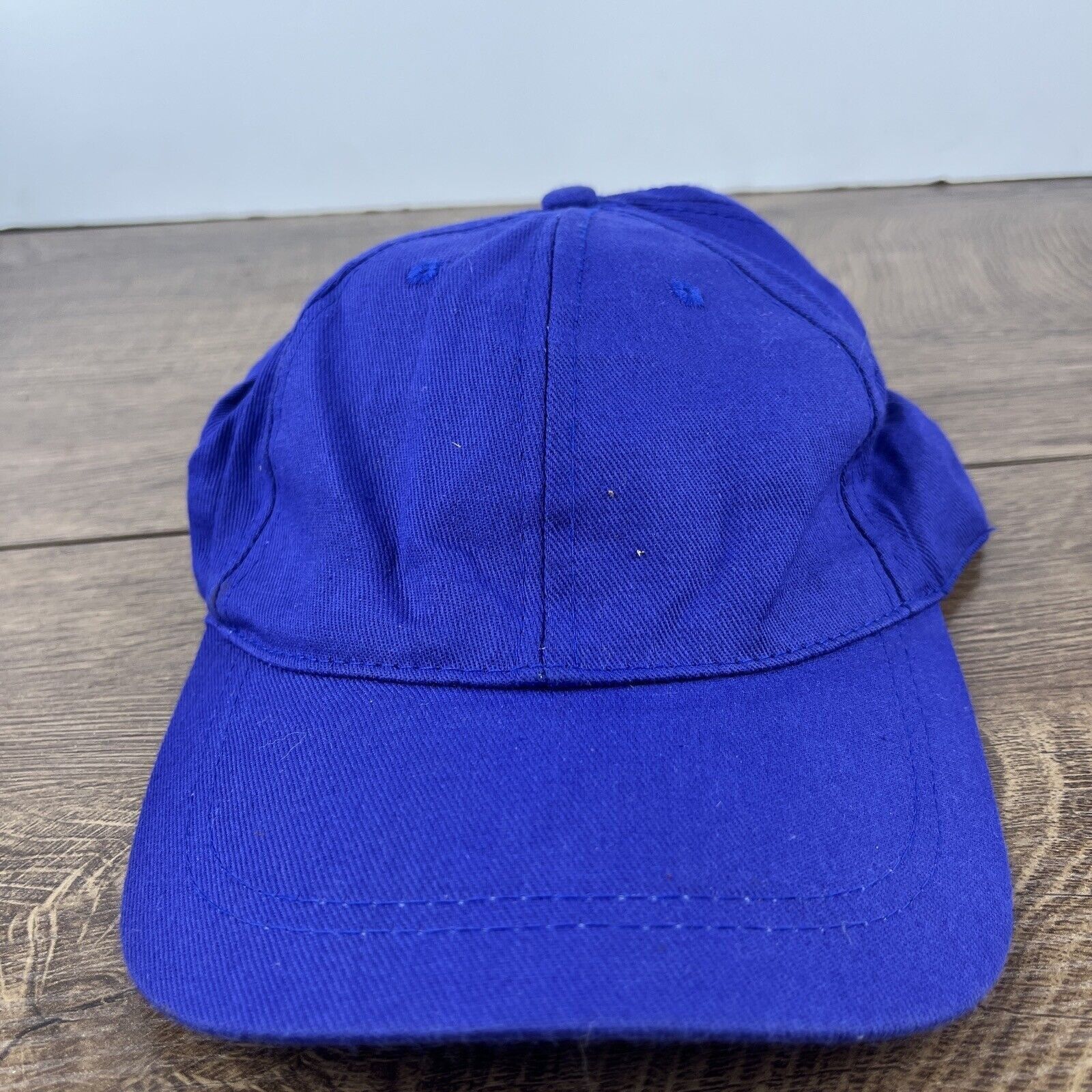 Other Blue Baseball Cap Blue Hat Adjustable Adult Size Hat Blue Ca Size ONE SIZE - 2 Thumbnail